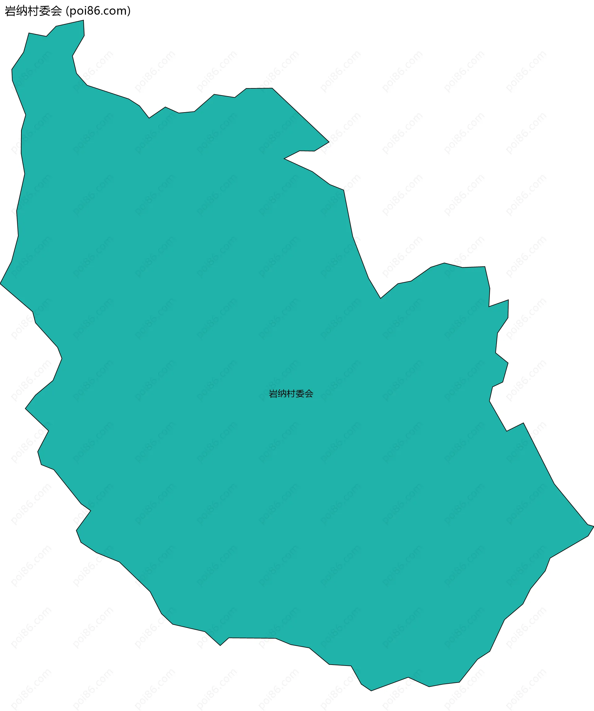 岩纳村委会边界地图