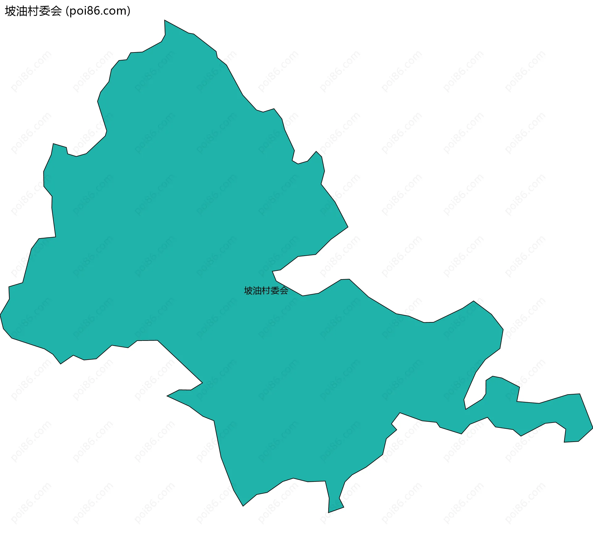 坡油村委会边界地图