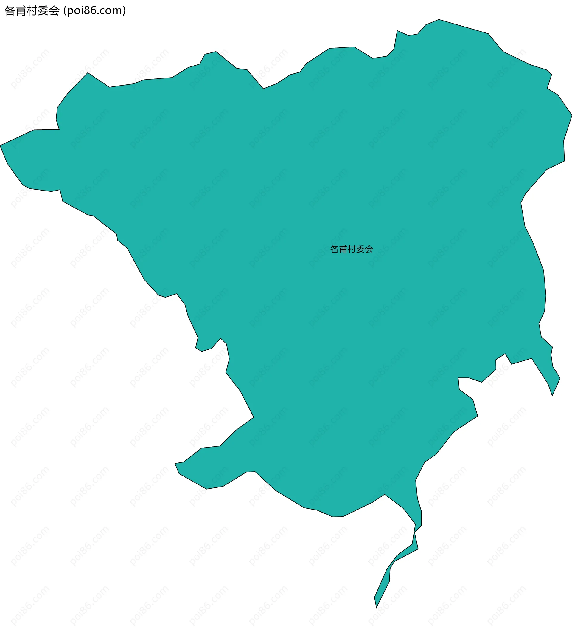 各甫村委会边界地图