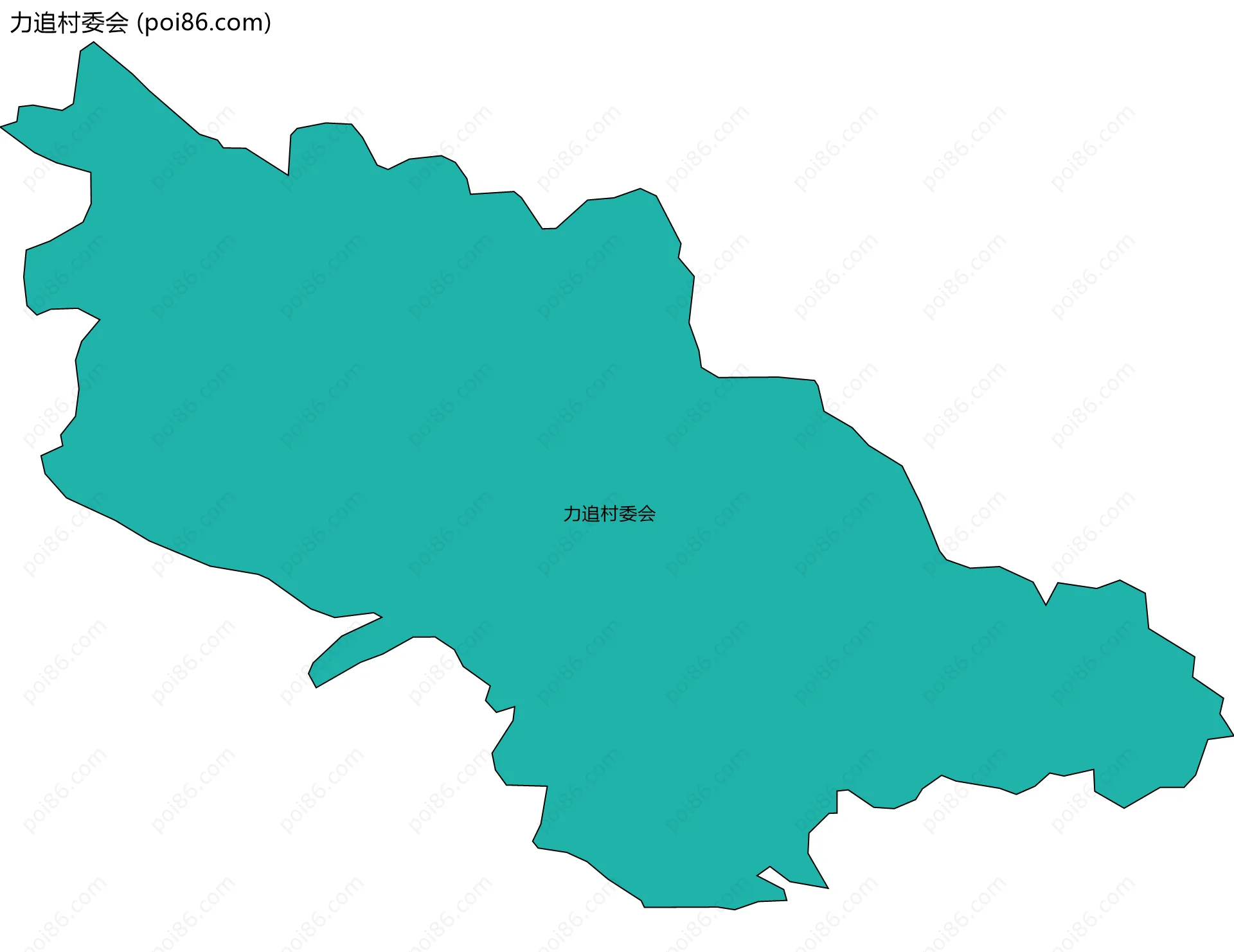 力追村委会边界地图