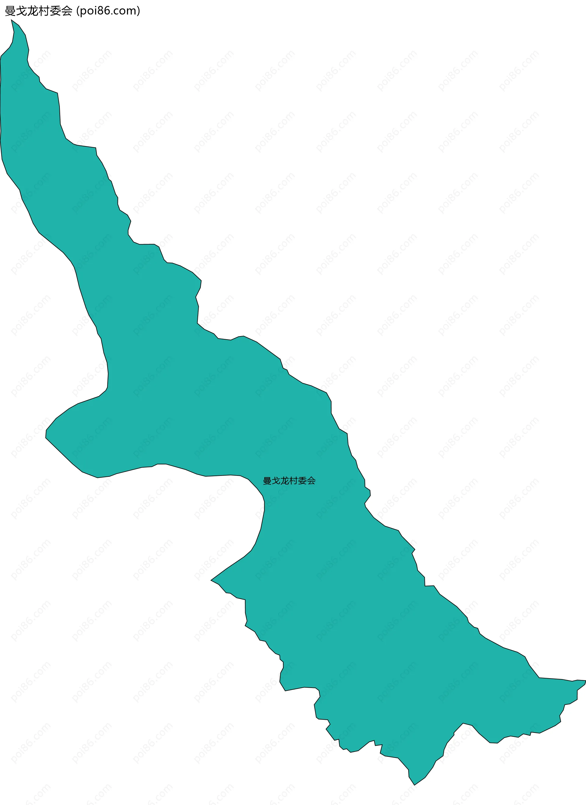 曼戈龙村委会边界地图