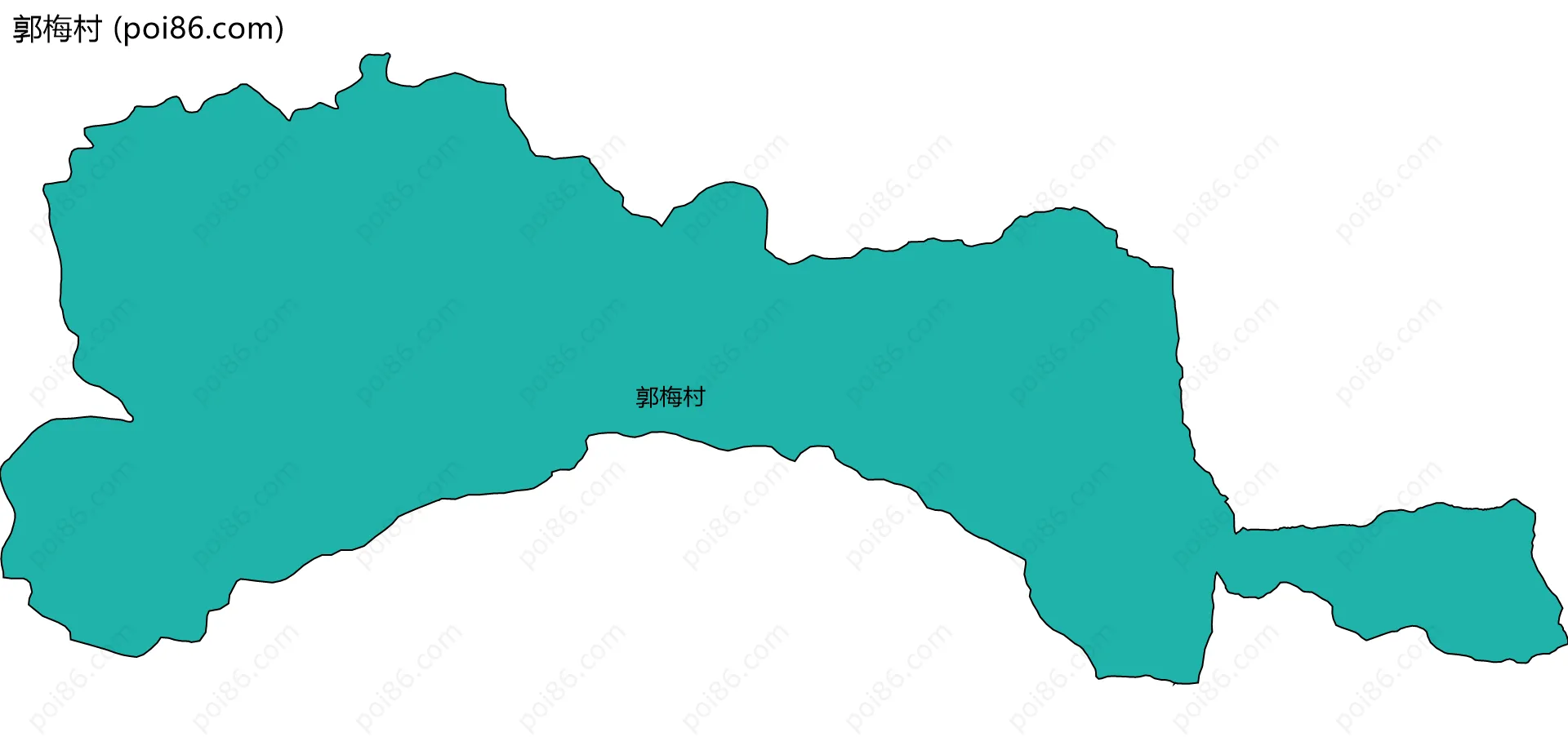 郭梅村边界地图