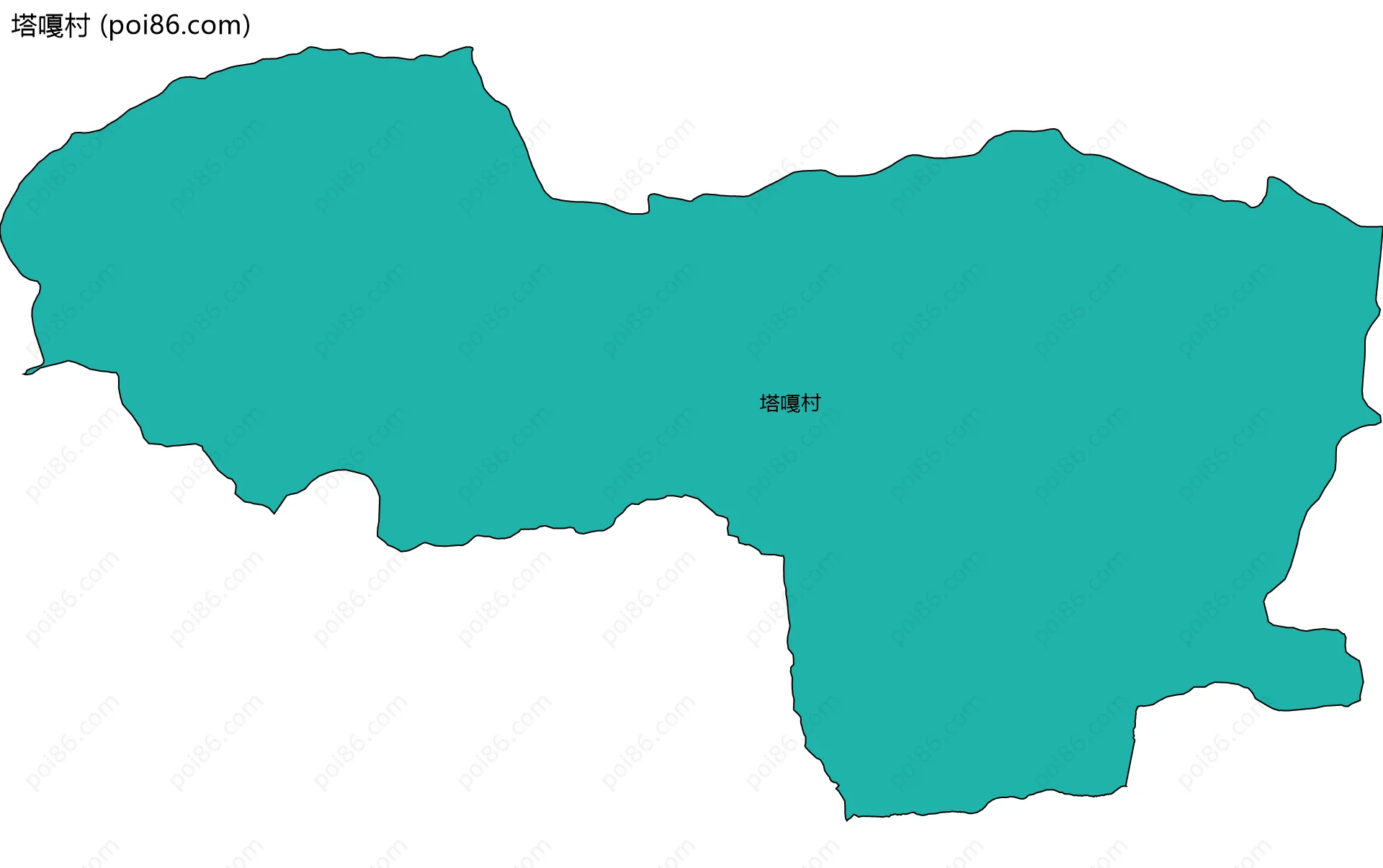 塔嘎村边界地图