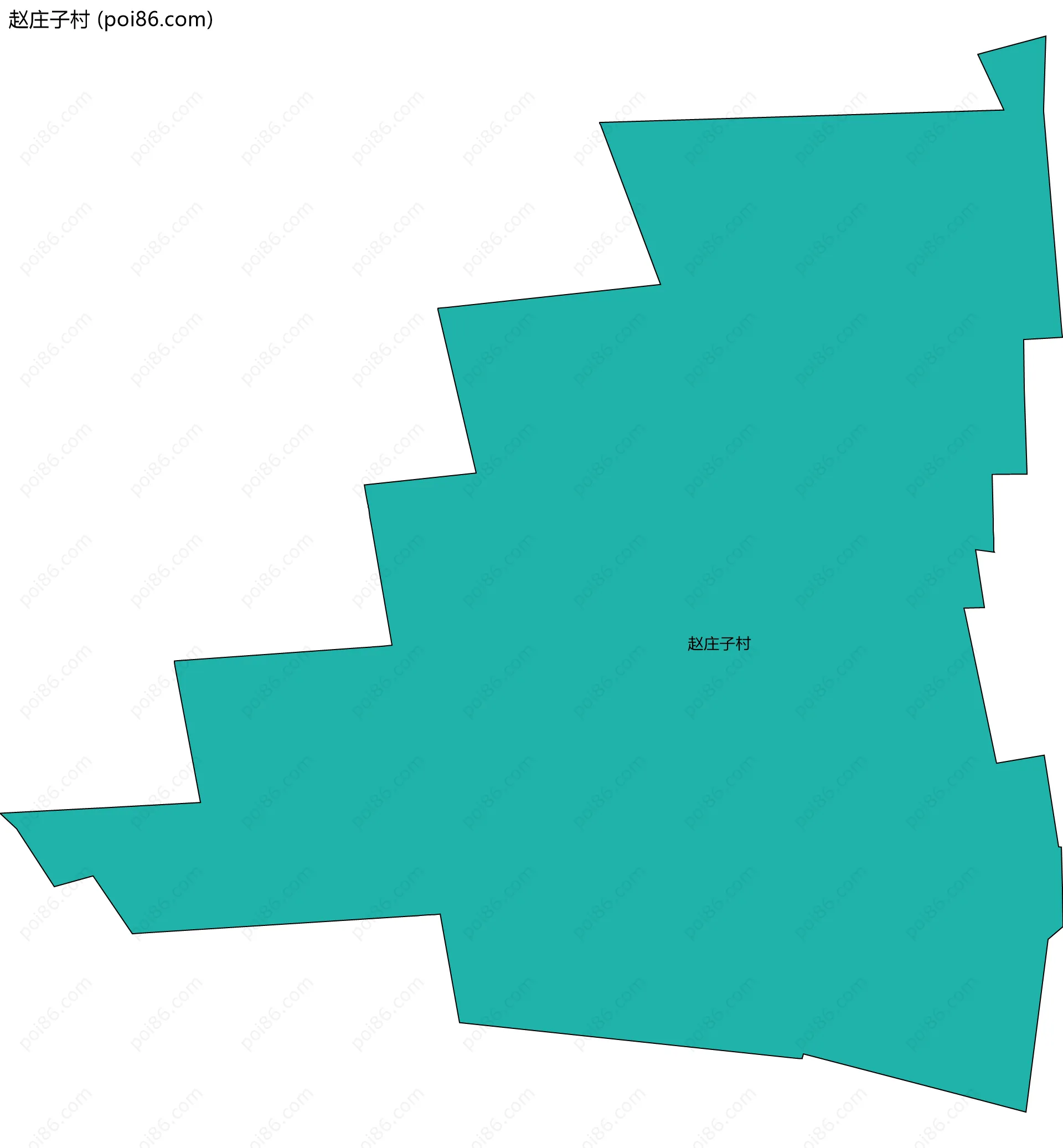 赵庄子村边界地图