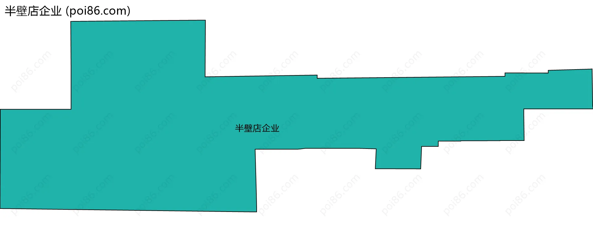 半壁店企业边界地图