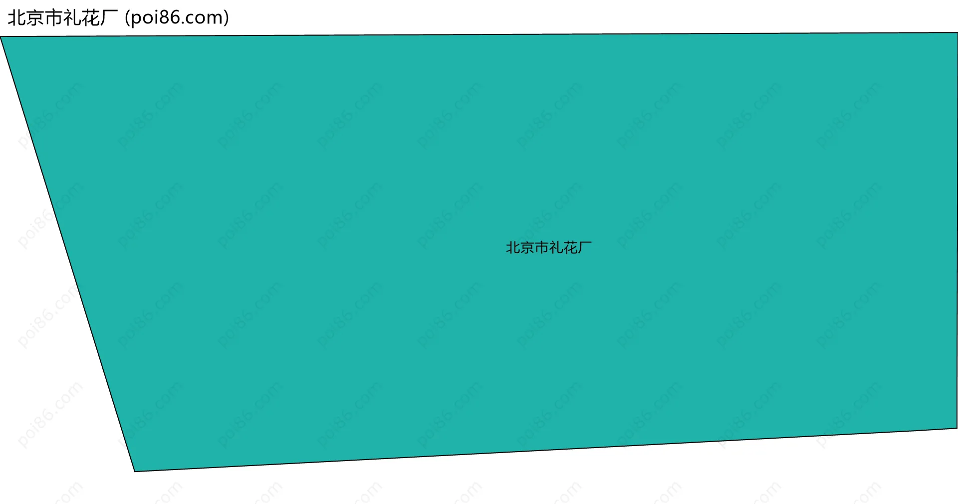 北京市礼花厂边界地图