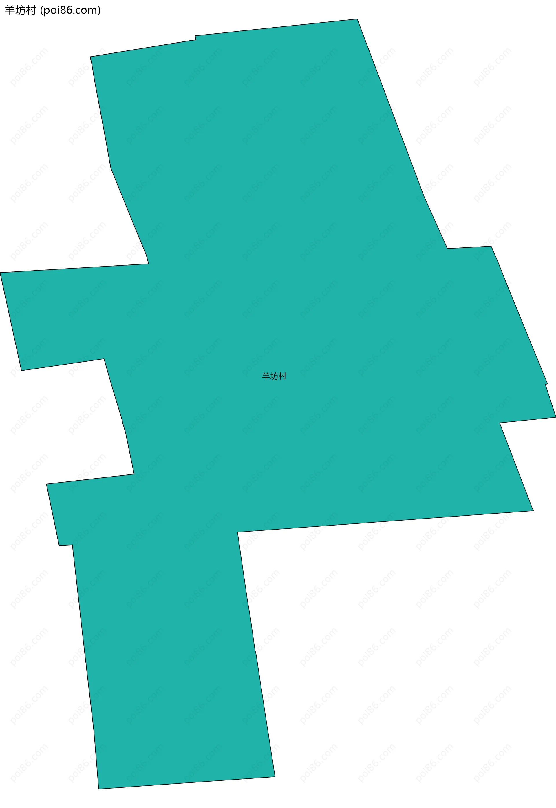 羊坊村边界地图