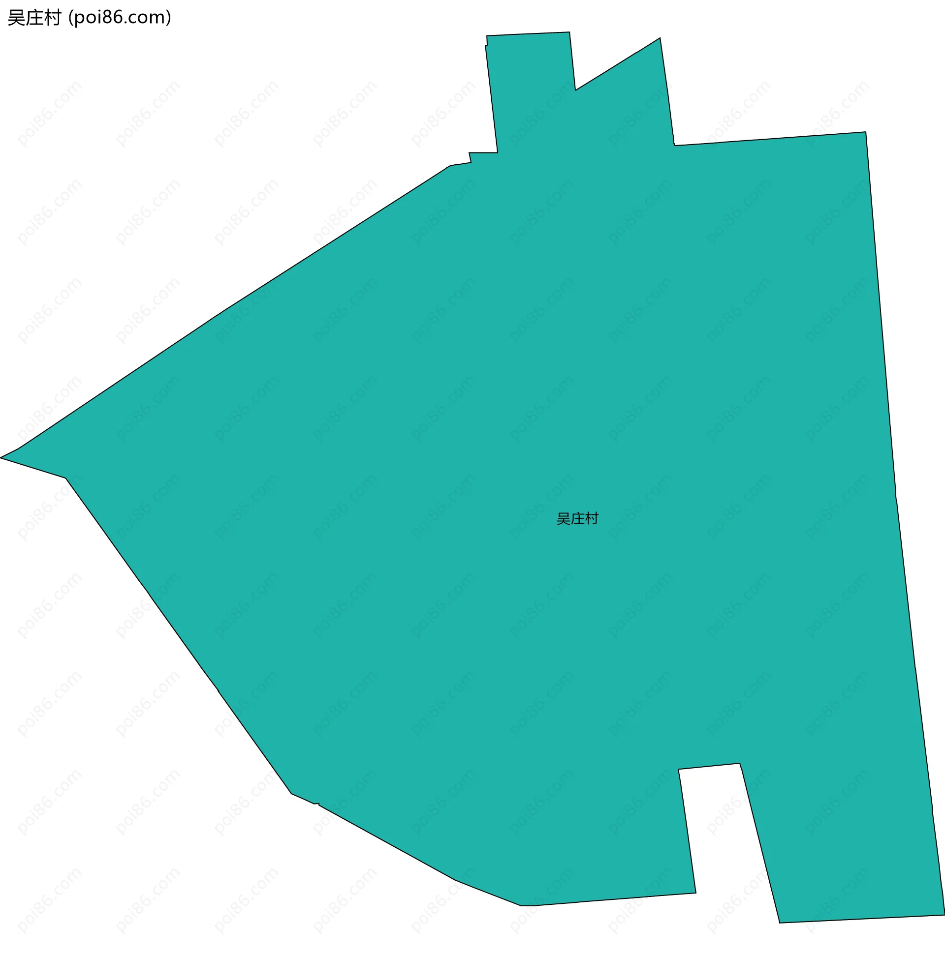 吴庄村边界地图