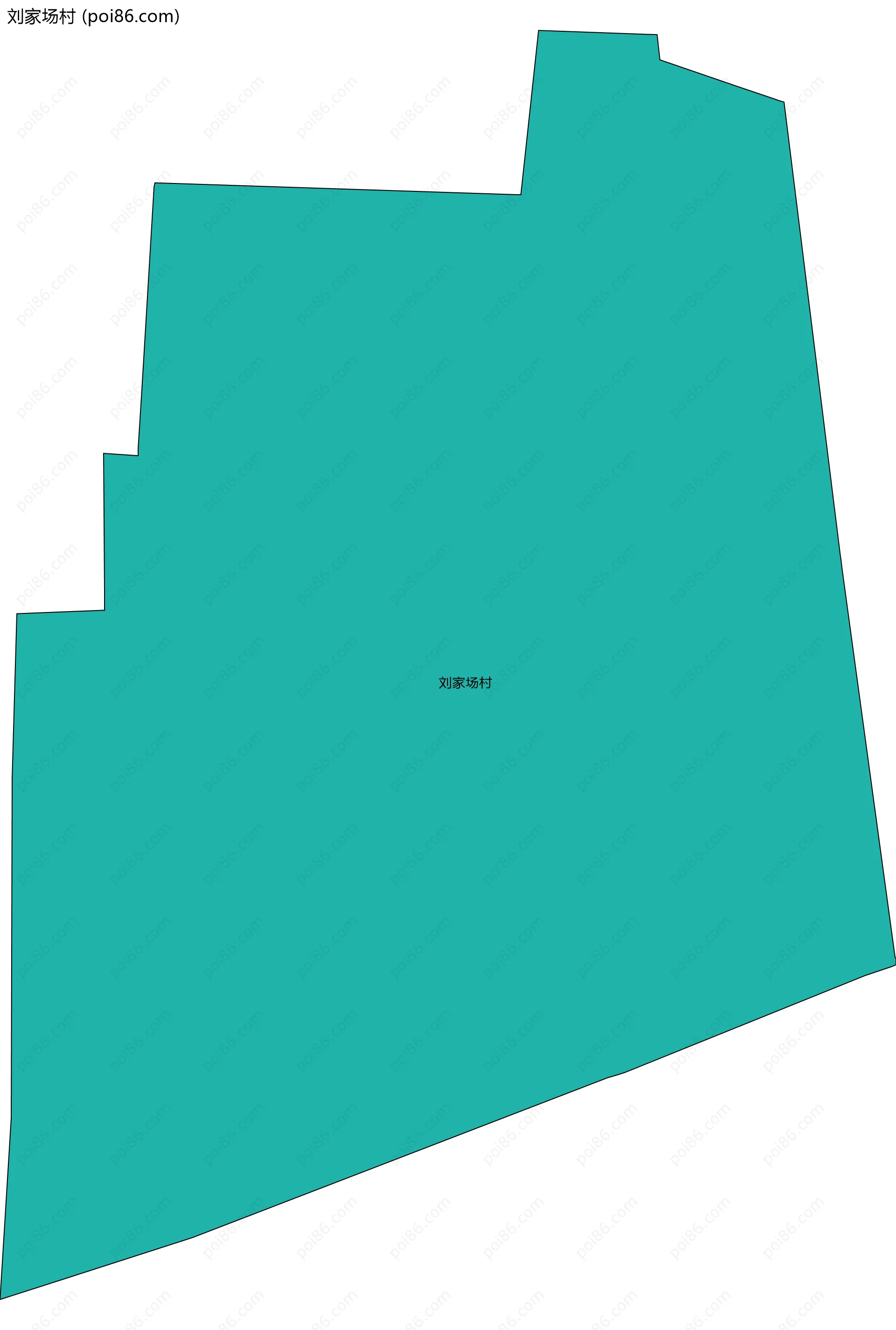 刘家场村边界地图