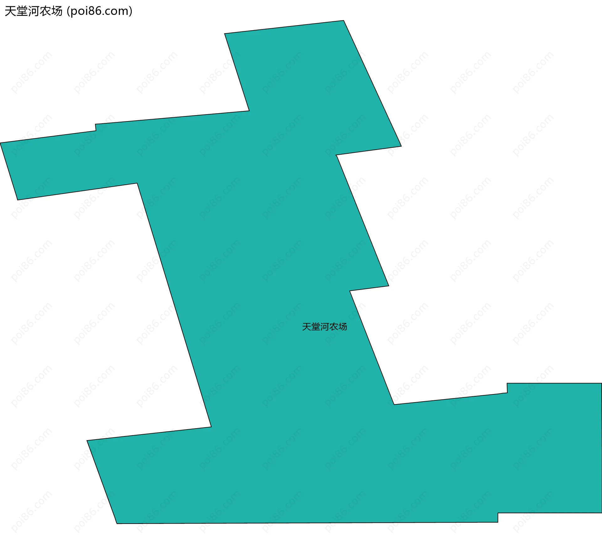 天堂河农场边界地图
