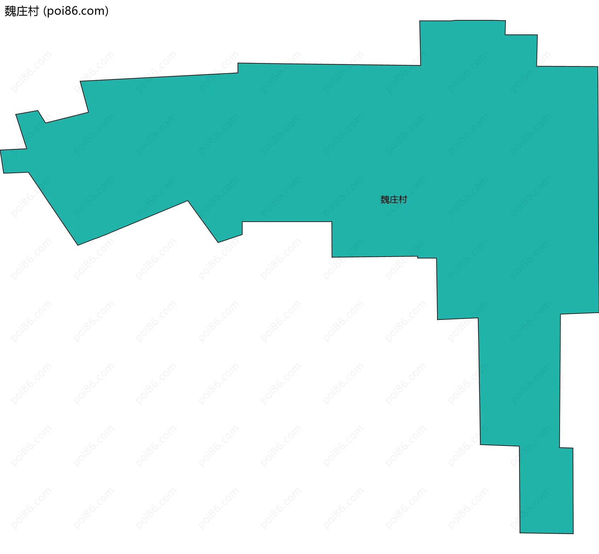 魏庄村边界地图