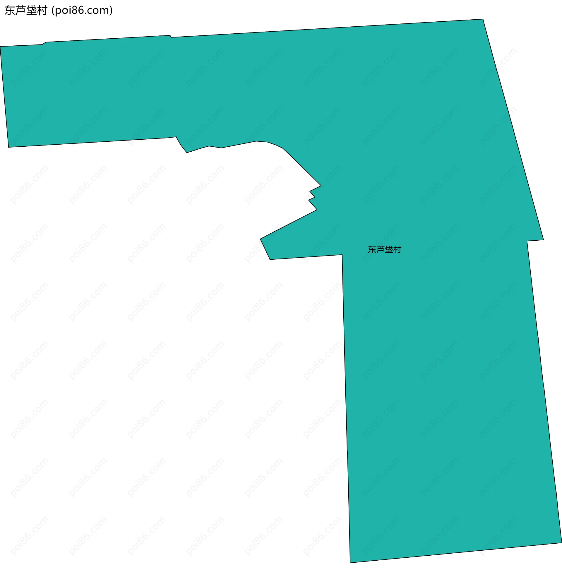 东芦垡村边界地图