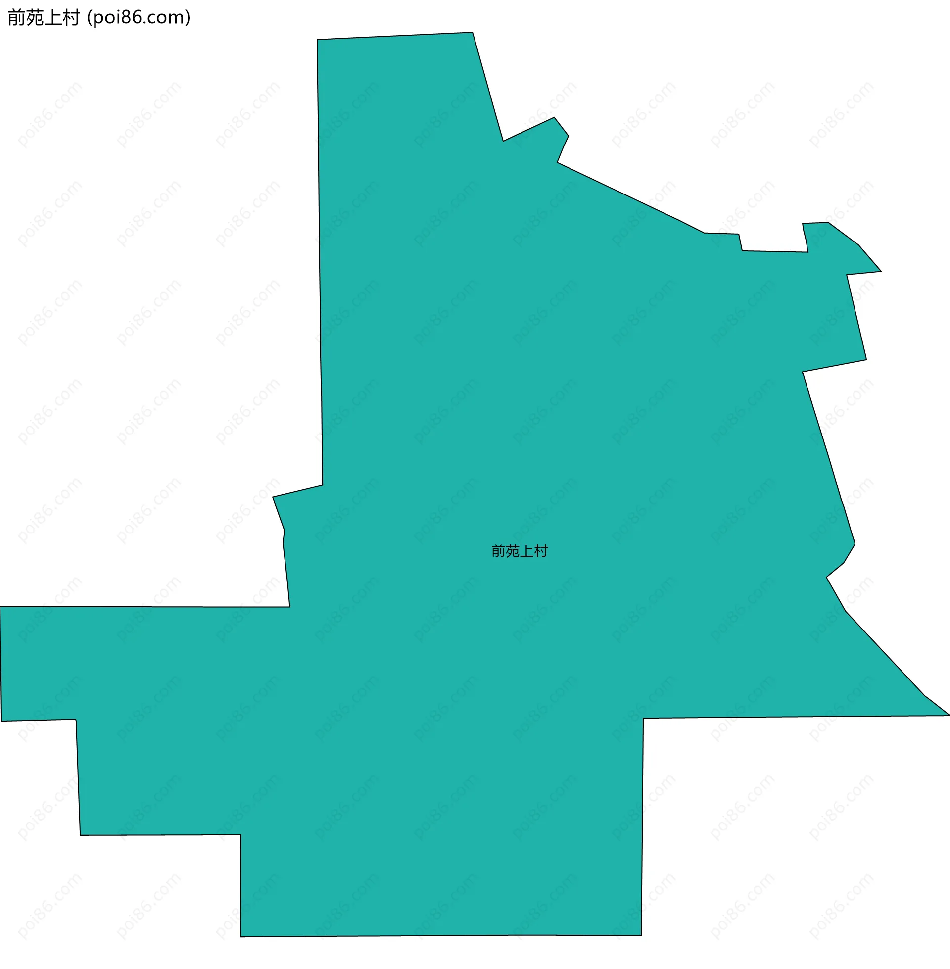 前苑上村边界地图