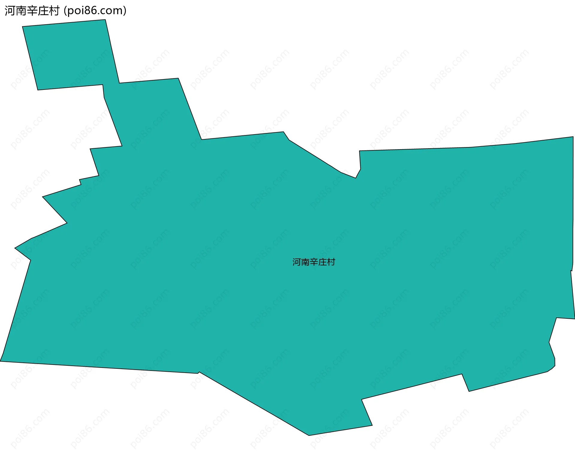 河南辛庄村边界地图
