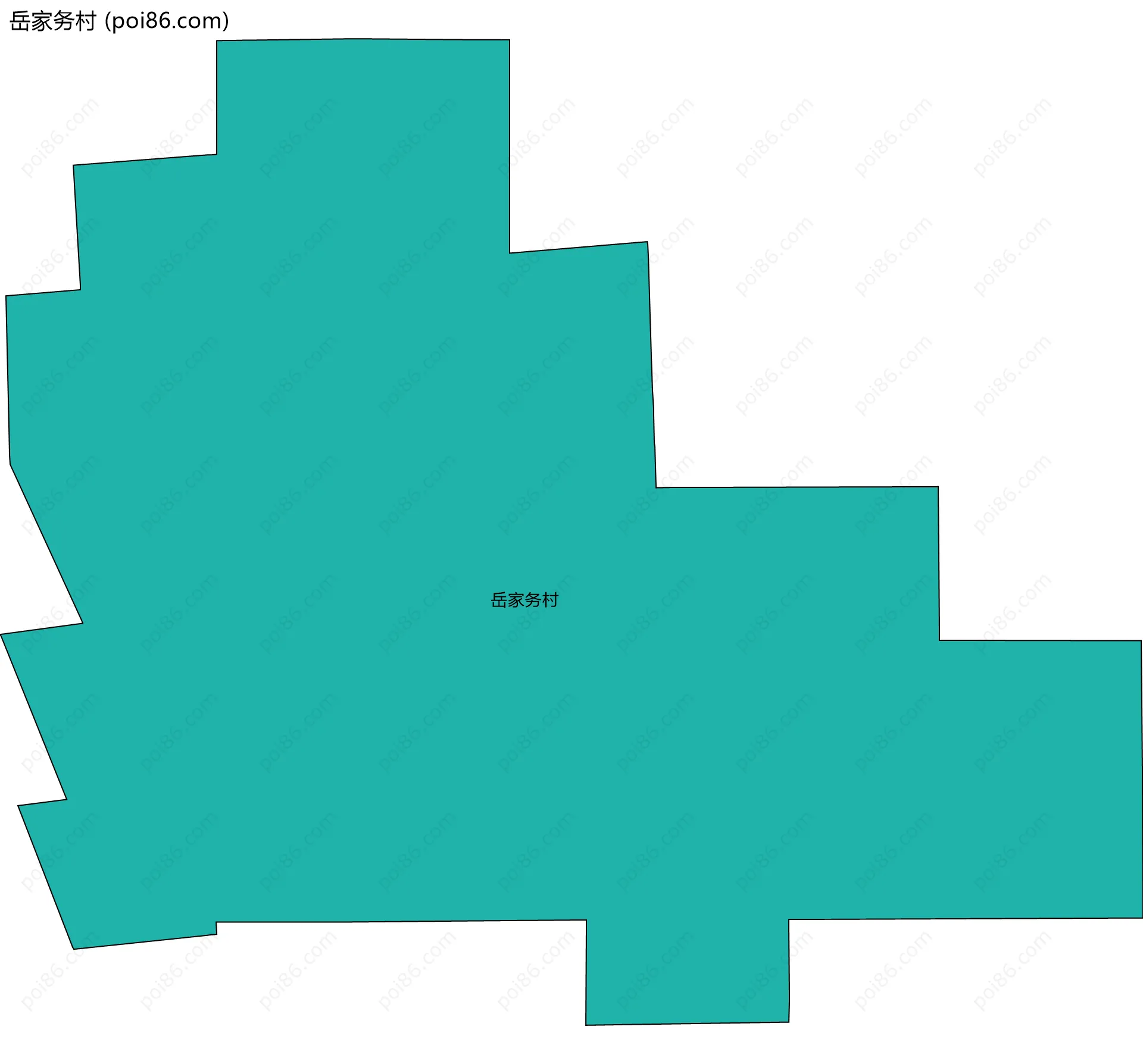 岳家务村边界地图