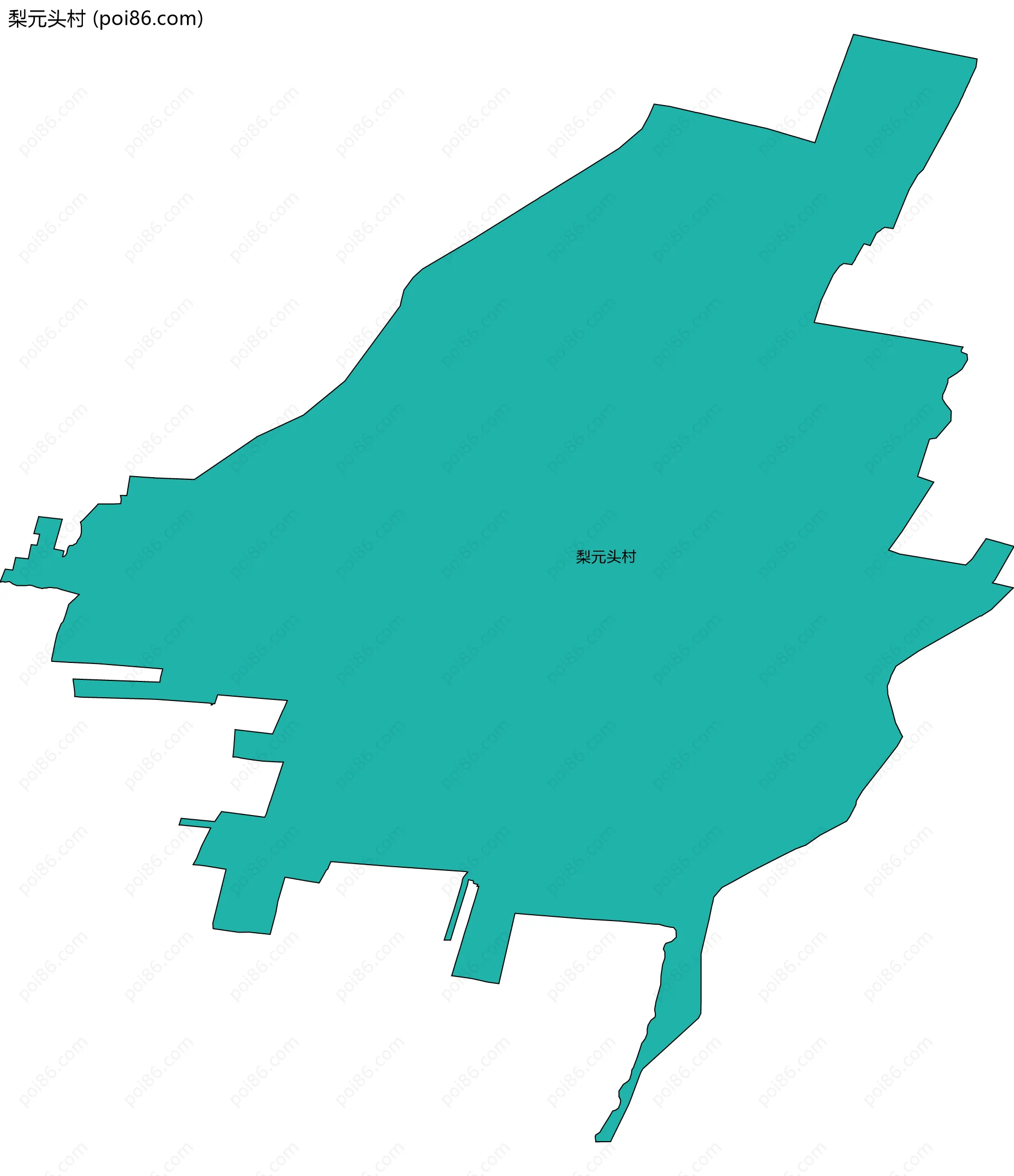 梨元头村边界地图