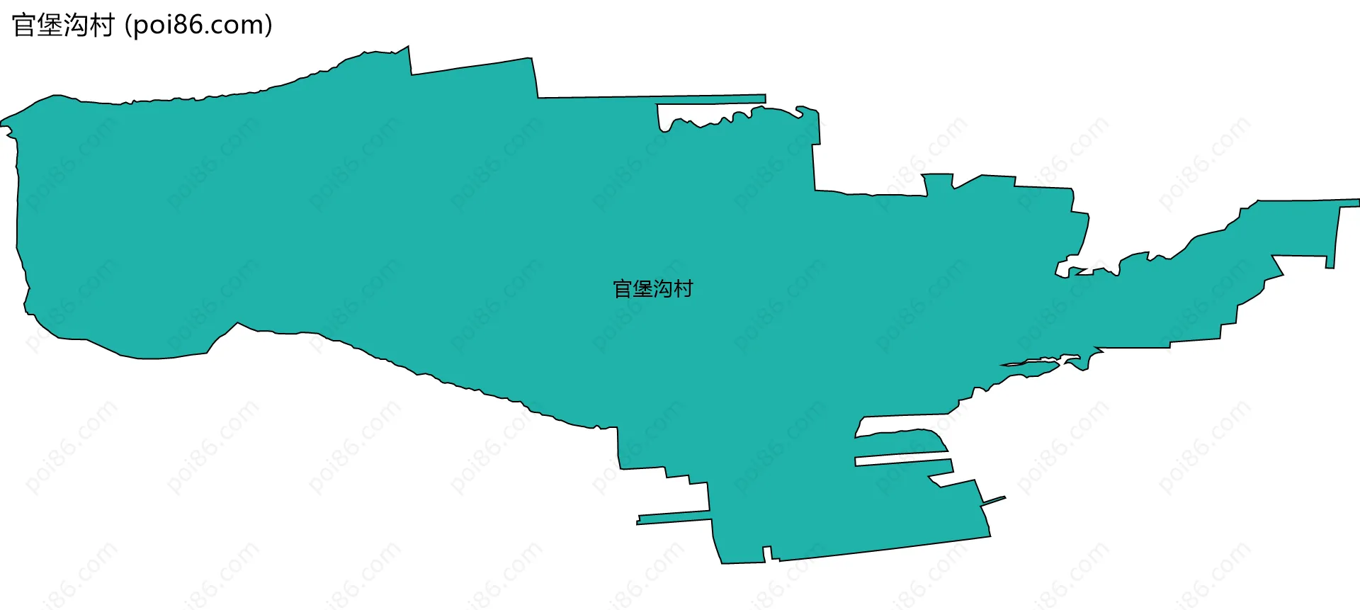 官堡沟村边界地图