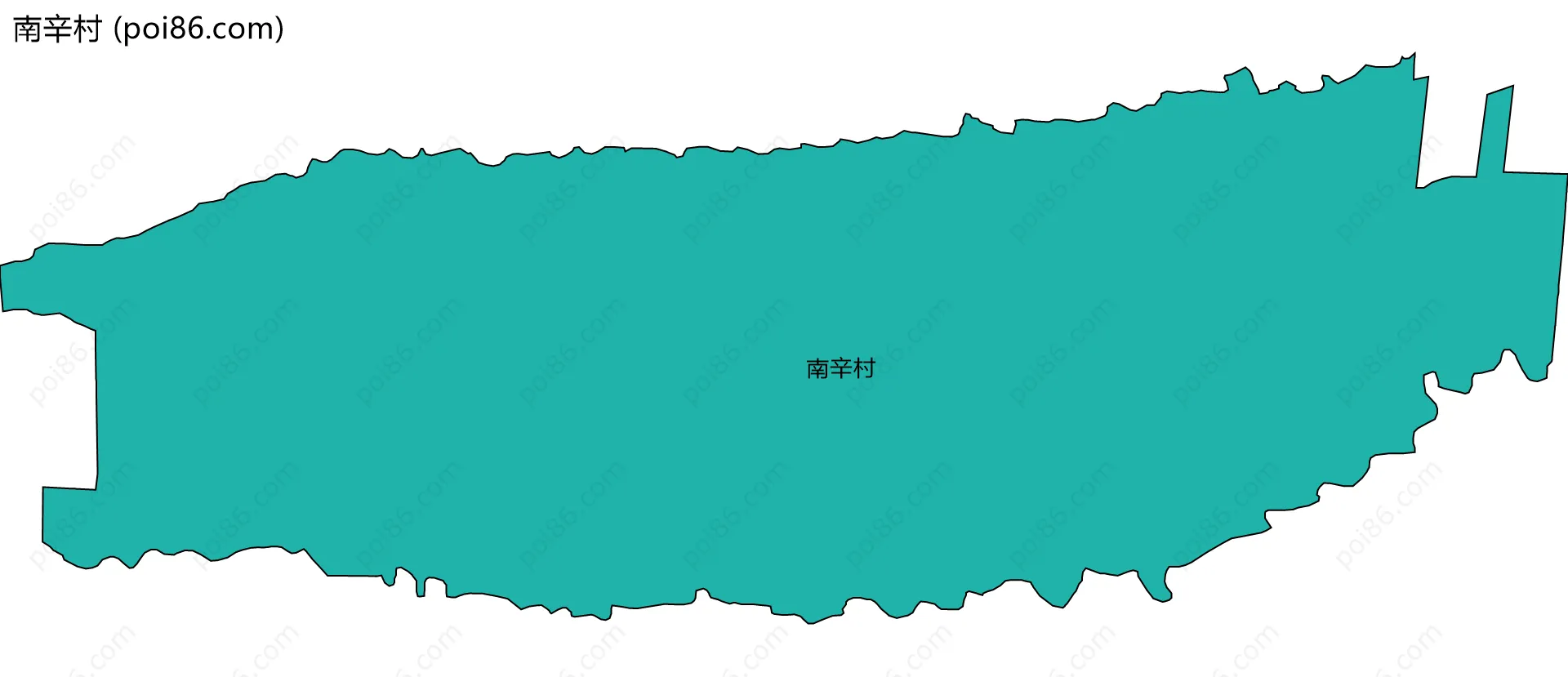 南辛村边界地图