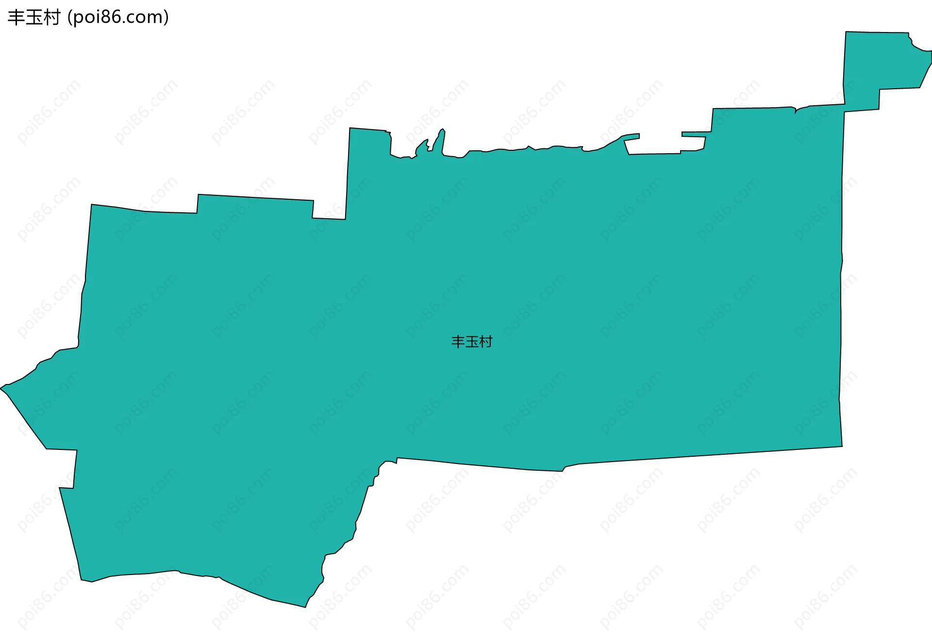 丰玉村边界地图
