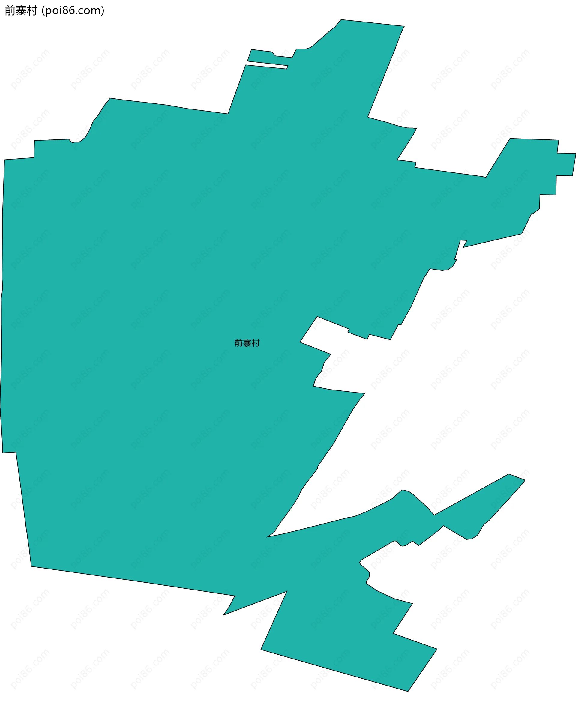 前寨村边界地图