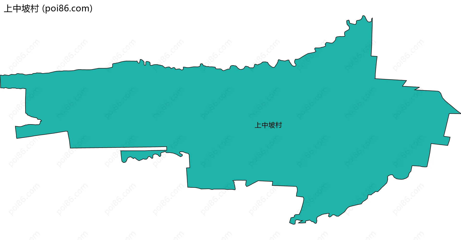 上中坡村边界地图