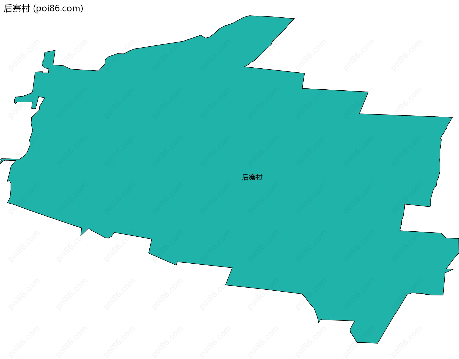 后寨村边界地图