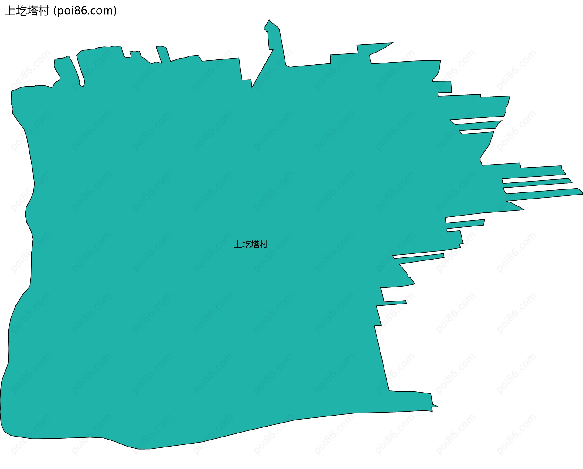 上圪塔村边界地图