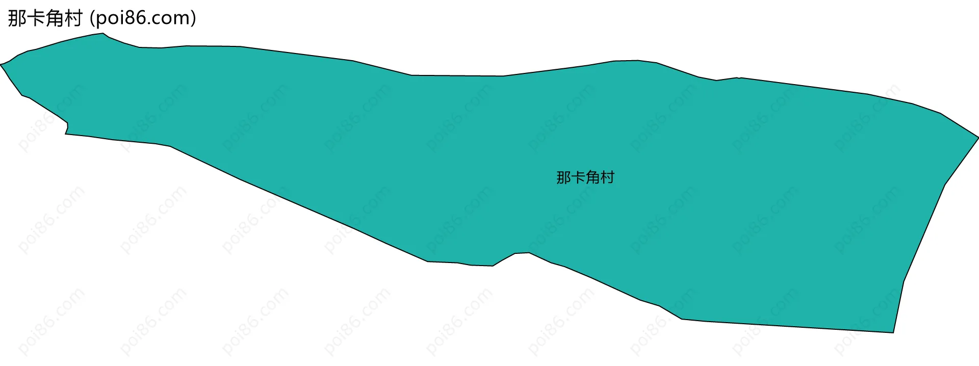 那卡角村边界地图