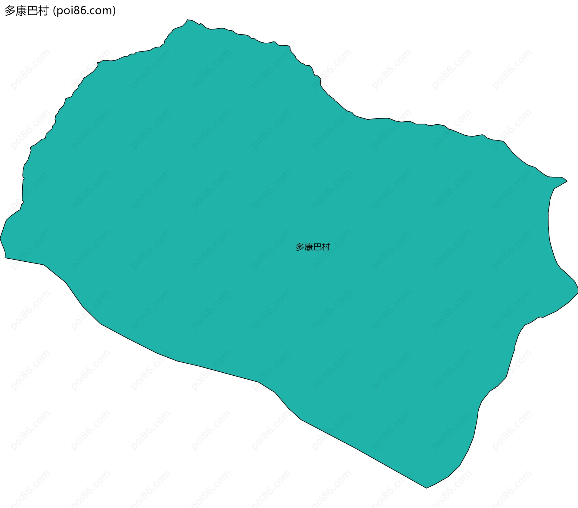 多康巴村边界地图