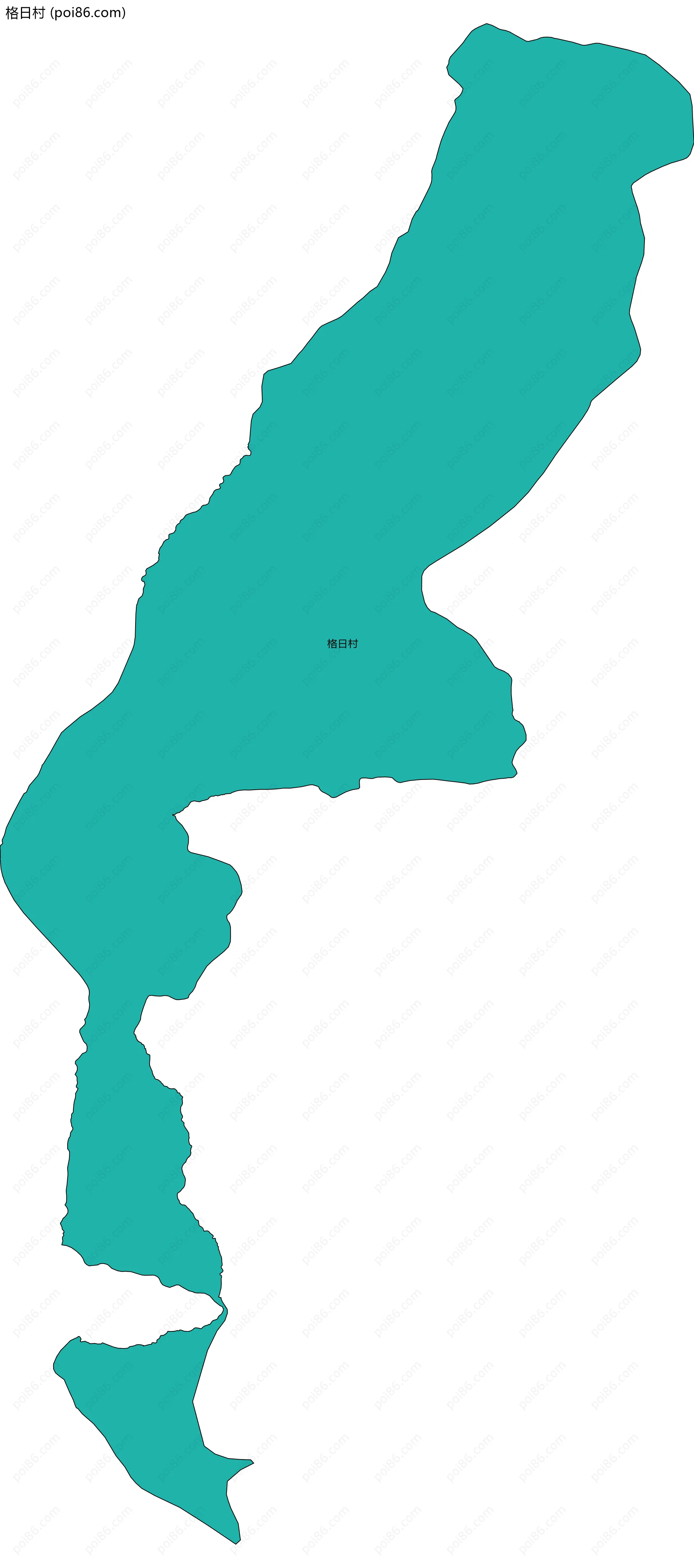 格日村边界地图