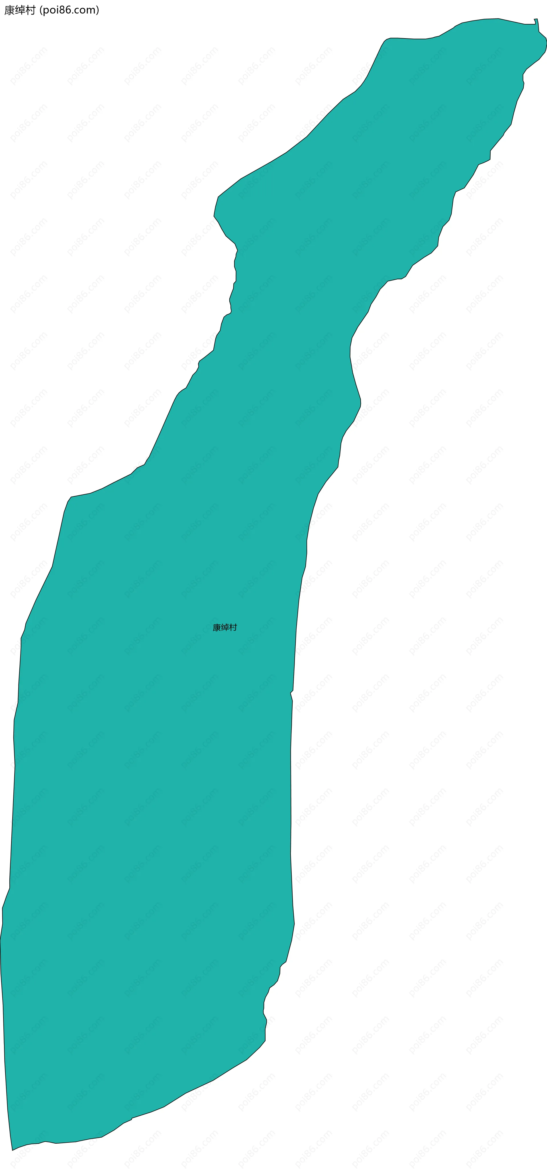 康绰村边界地图