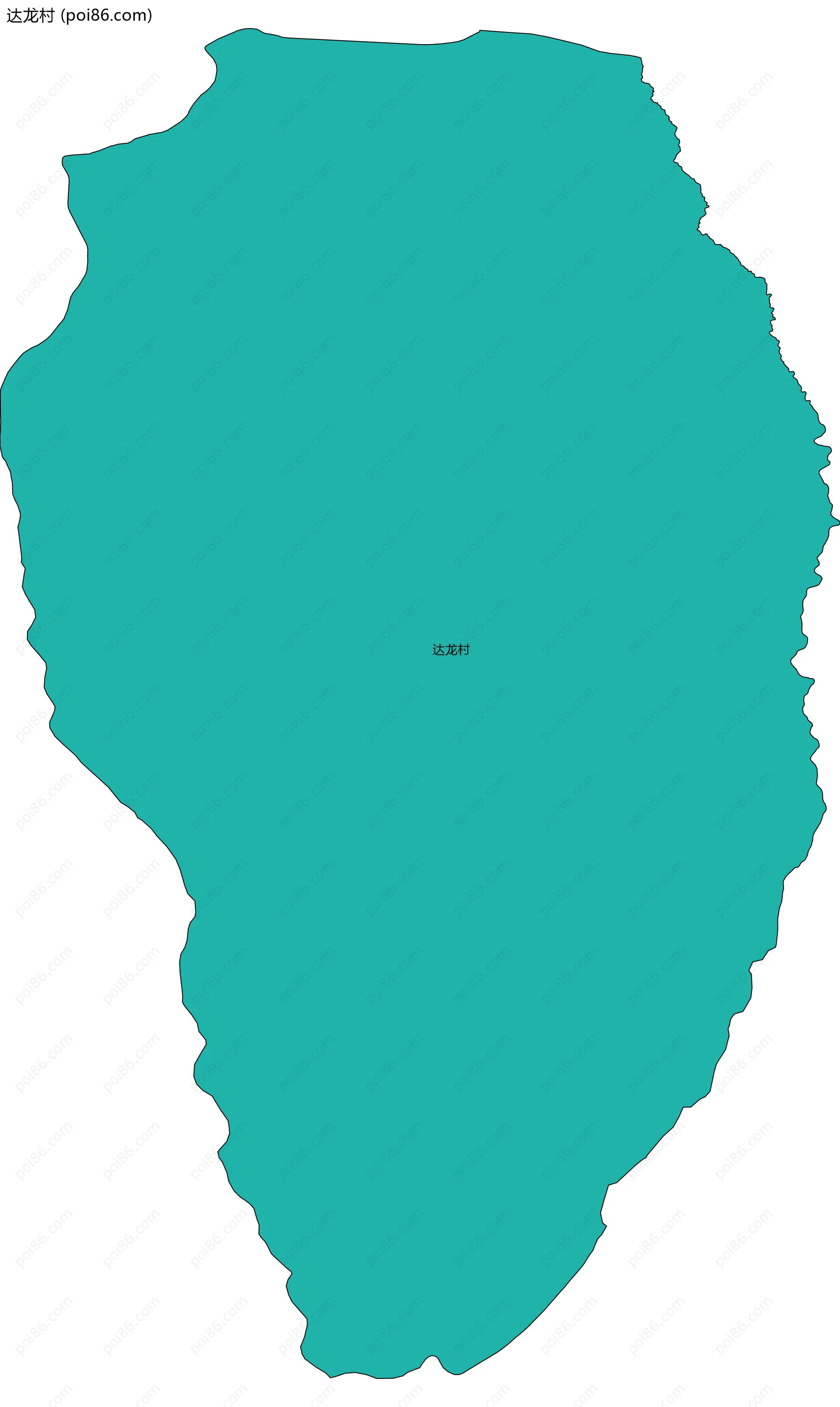 达龙村边界地图