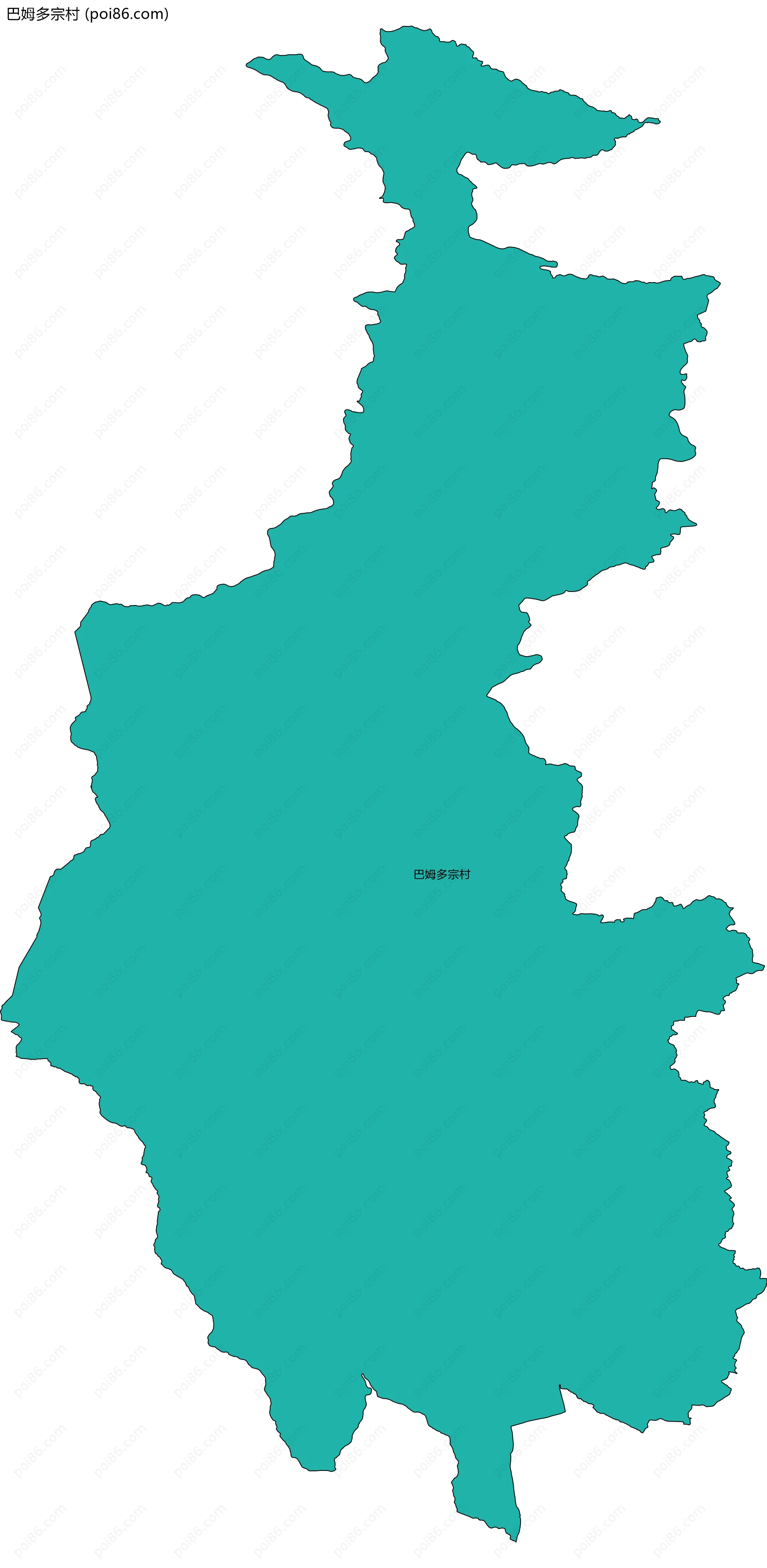 巴姆多宗村边界地图