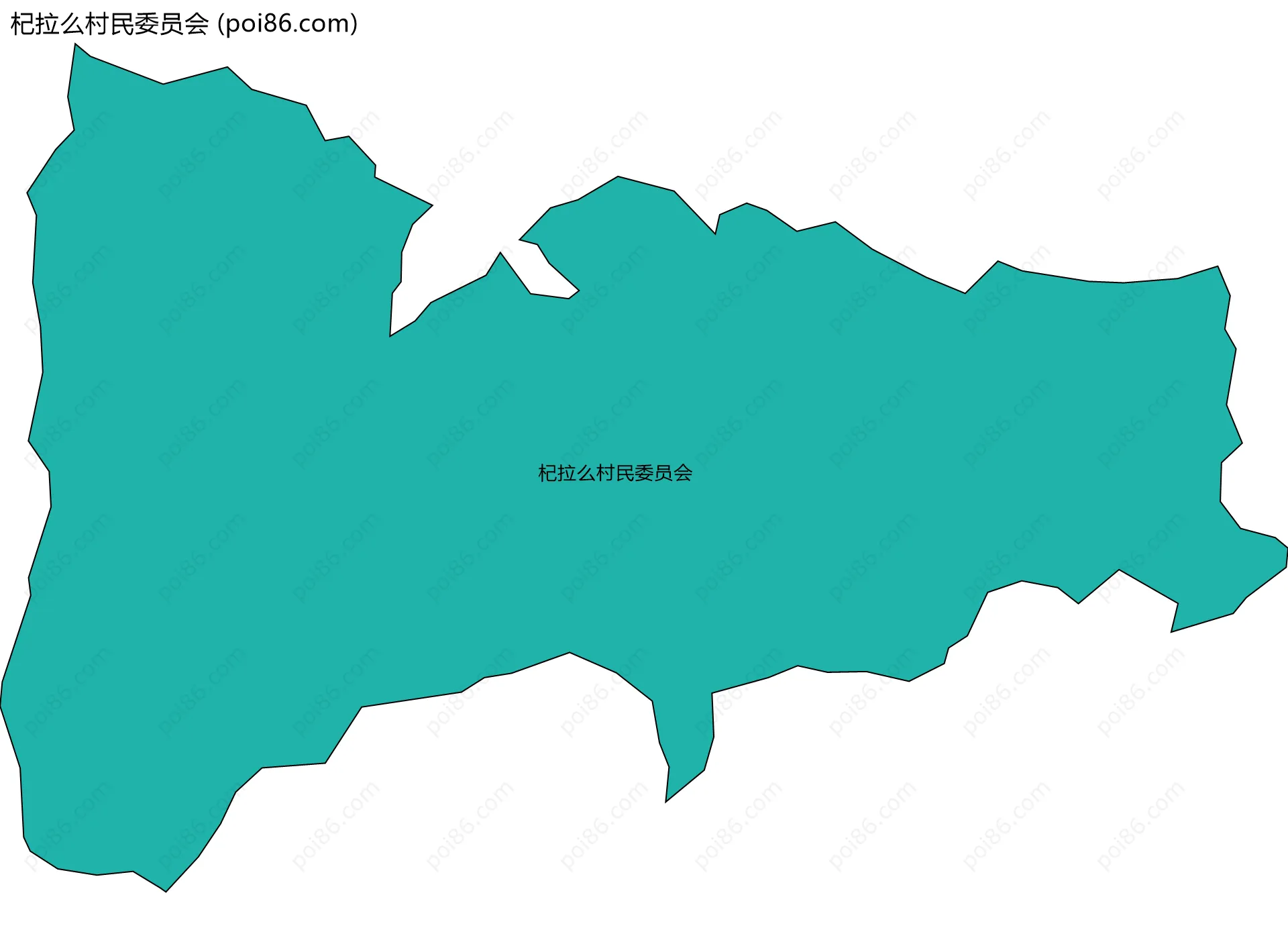 杞拉么村民委员会边界地图
