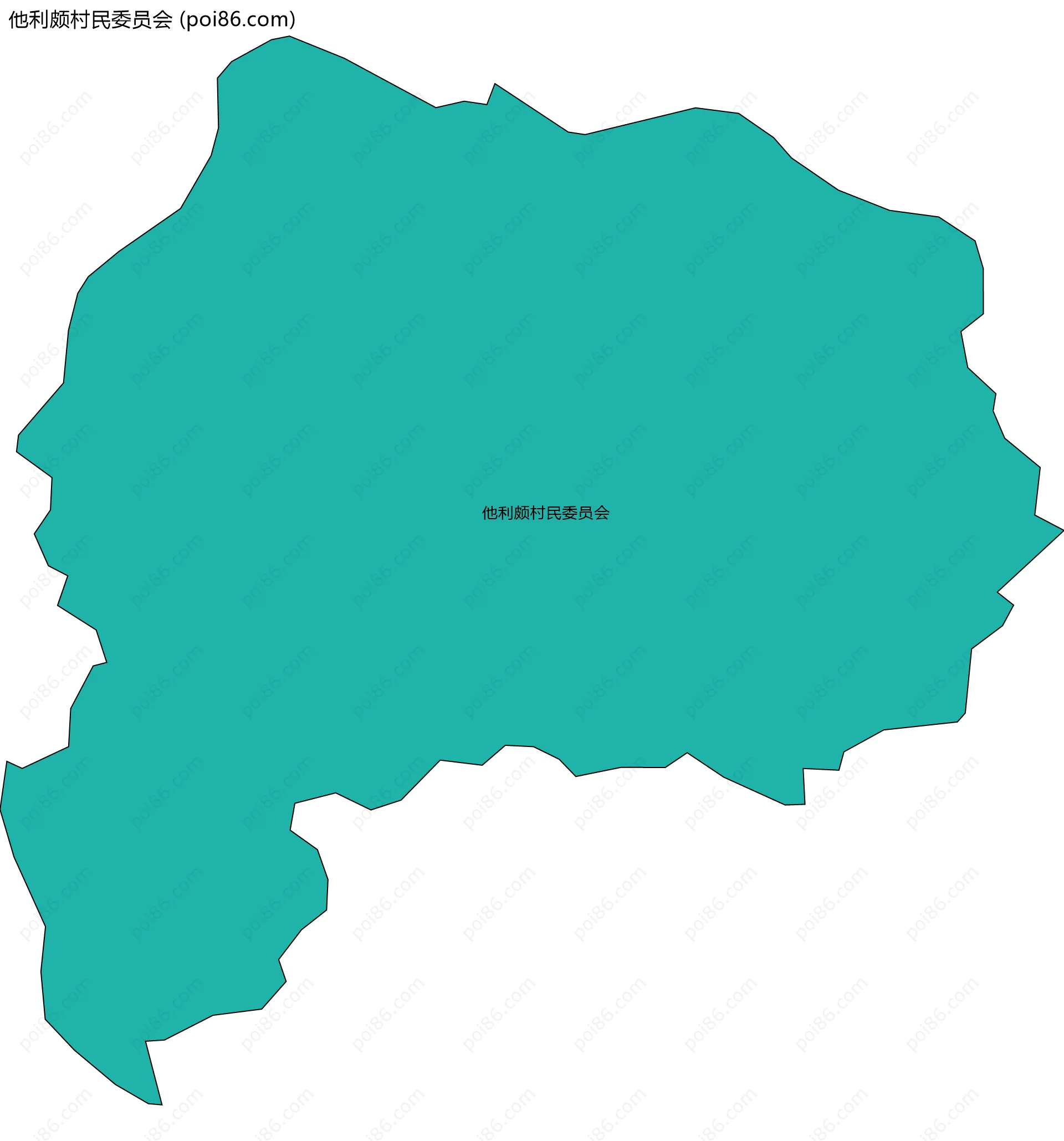 他利颇村民委员会边界地图