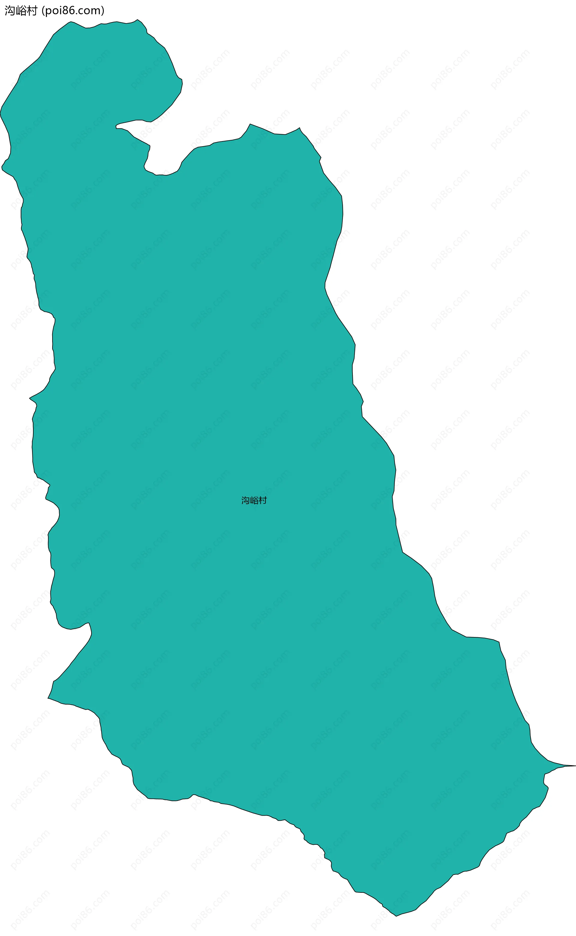 沟峪村边界地图