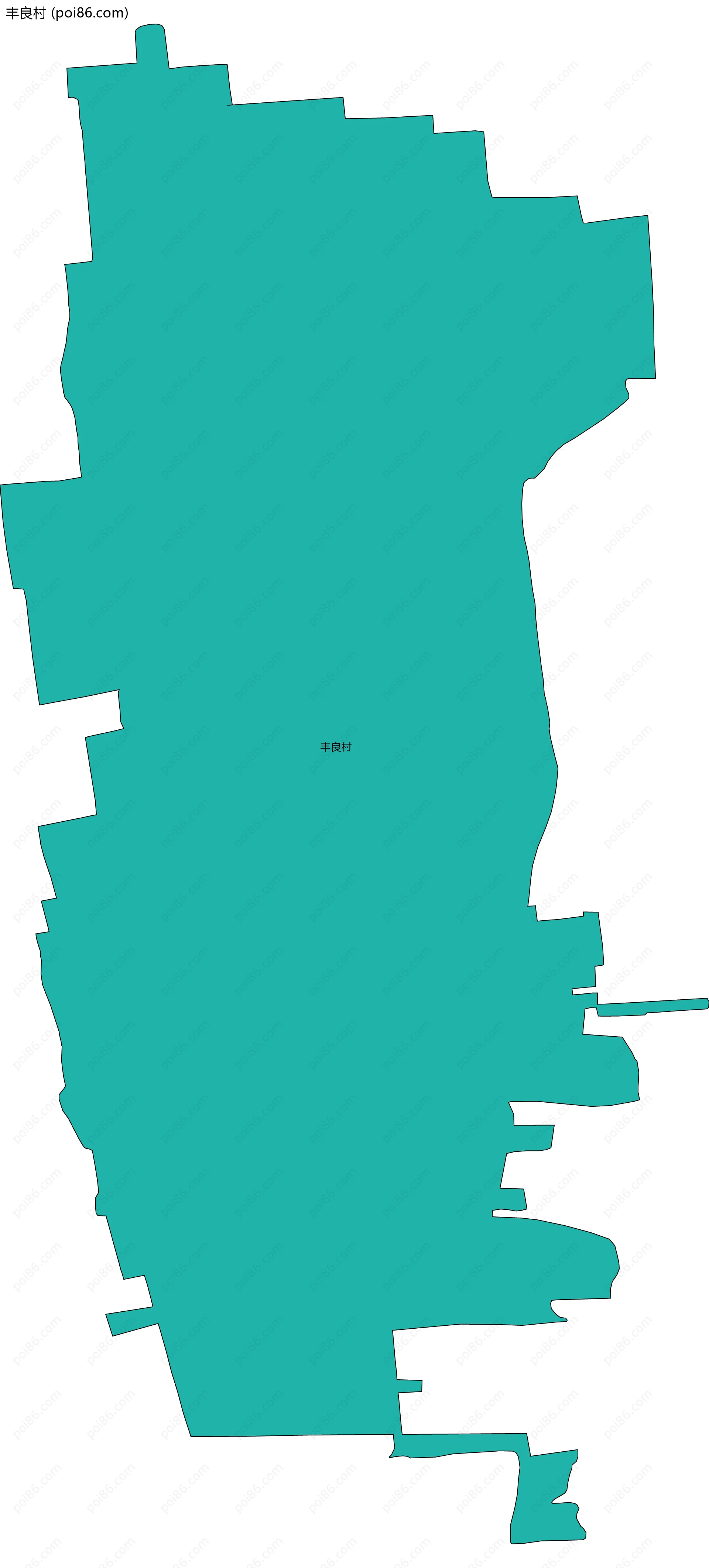 丰良村边界地图