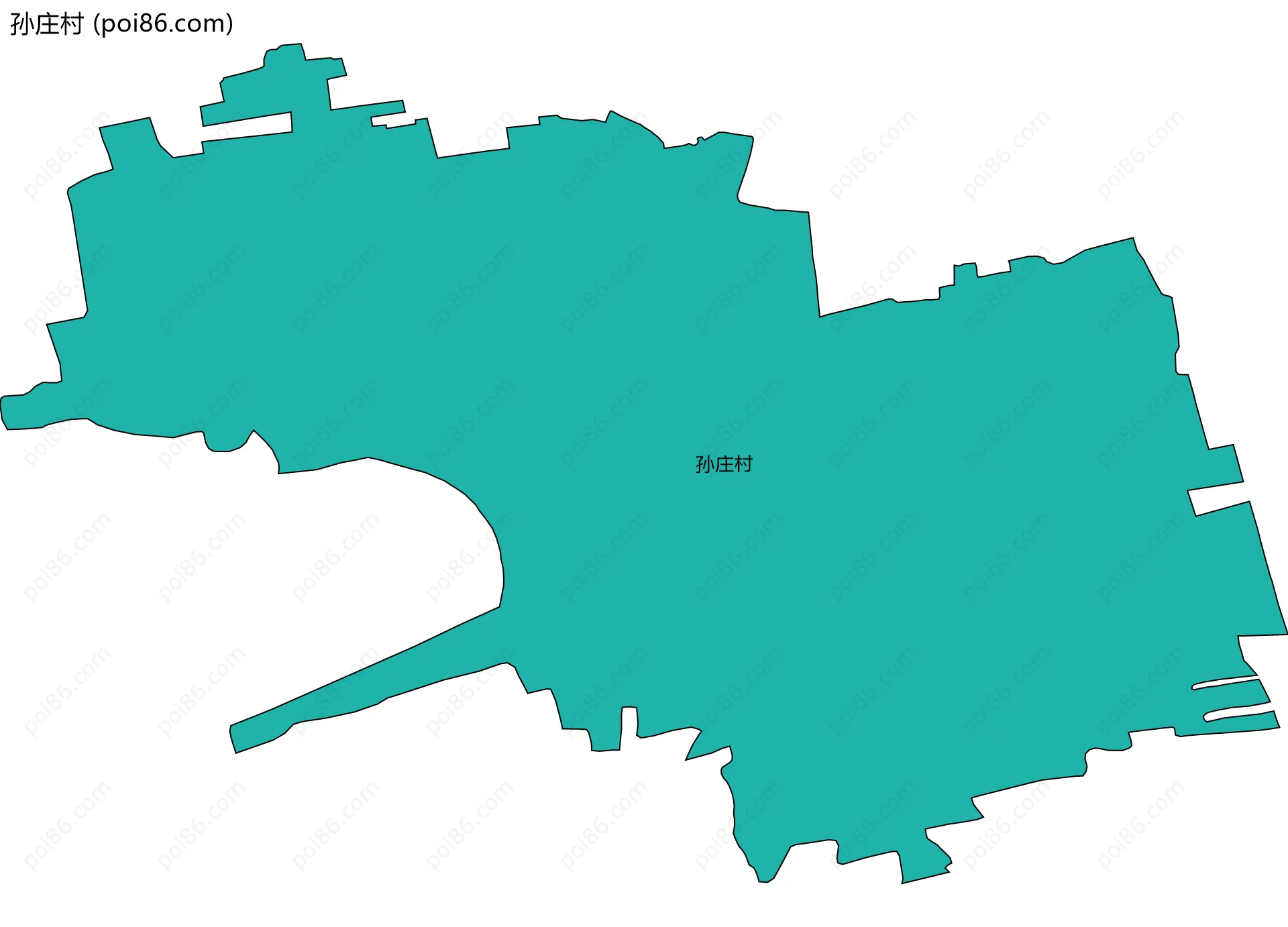 孙庄村边界地图