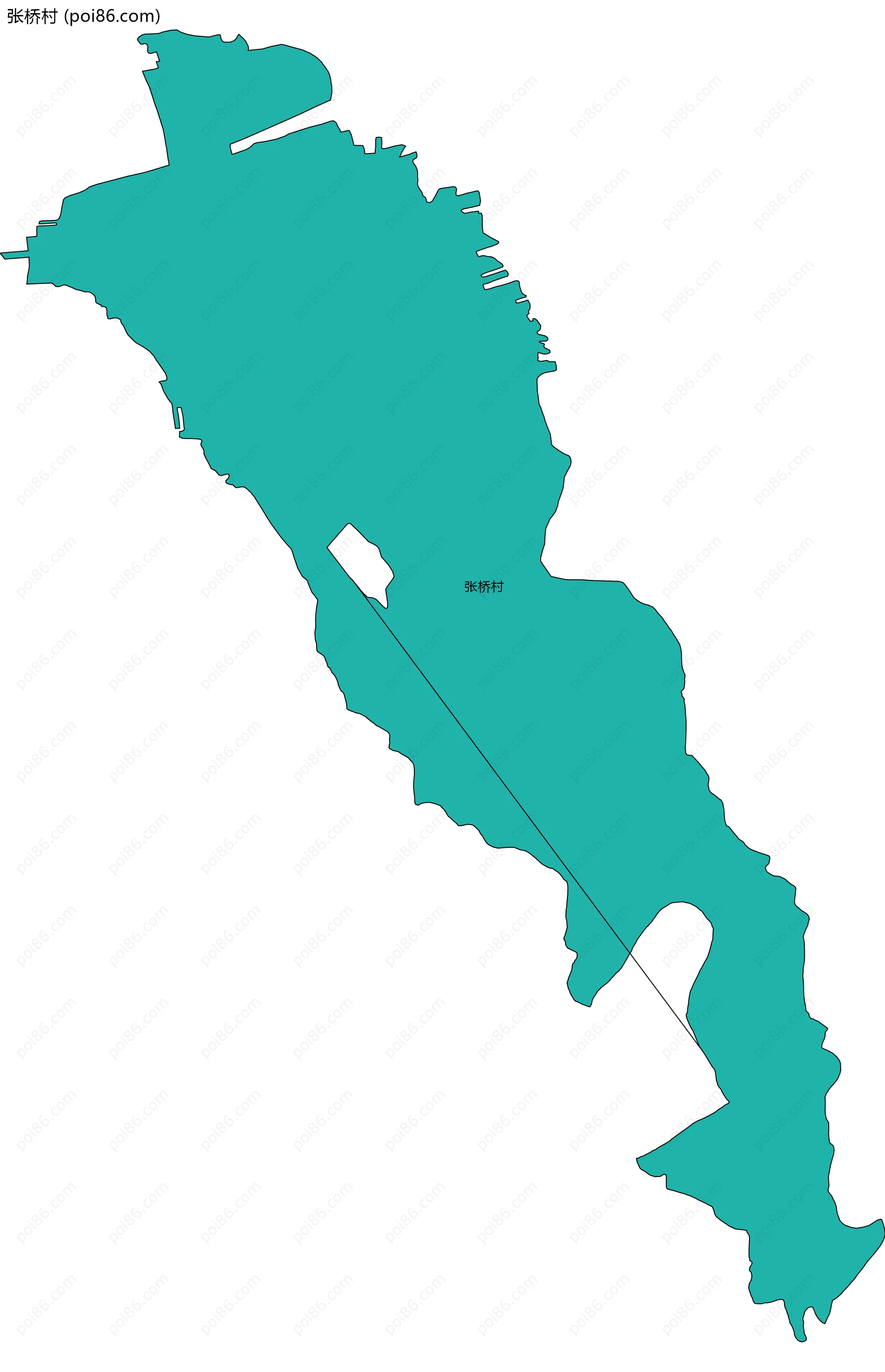 张桥村边界地图