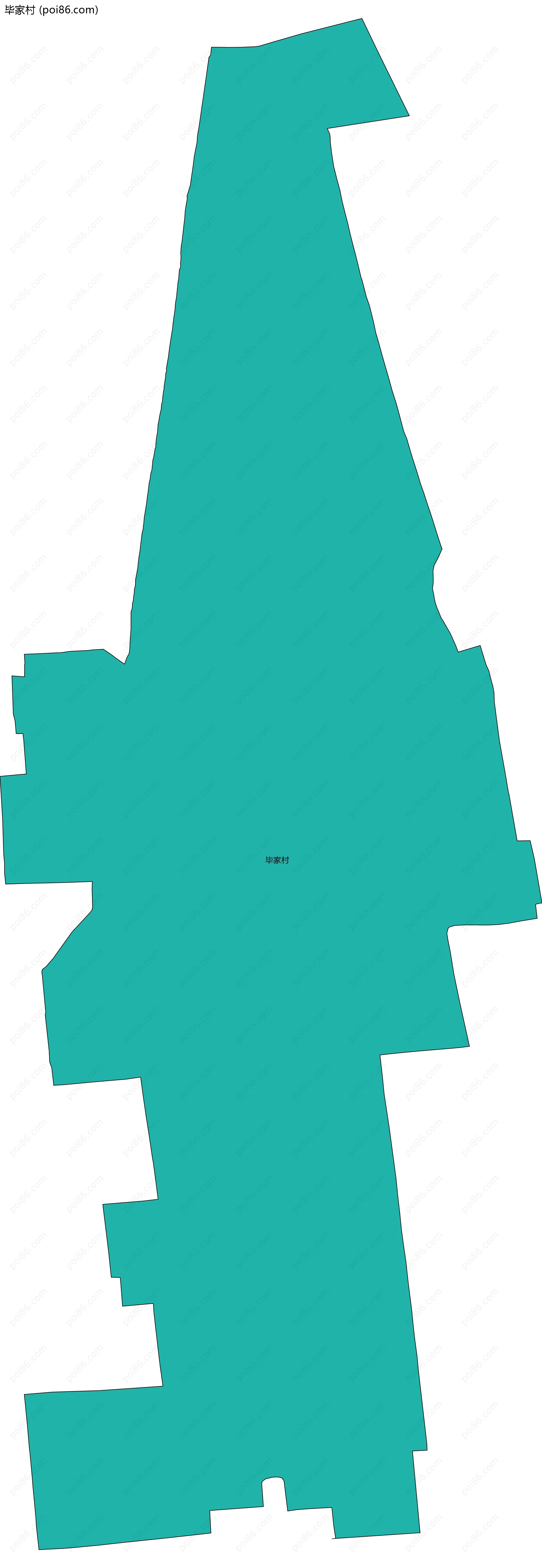 毕家村边界地图