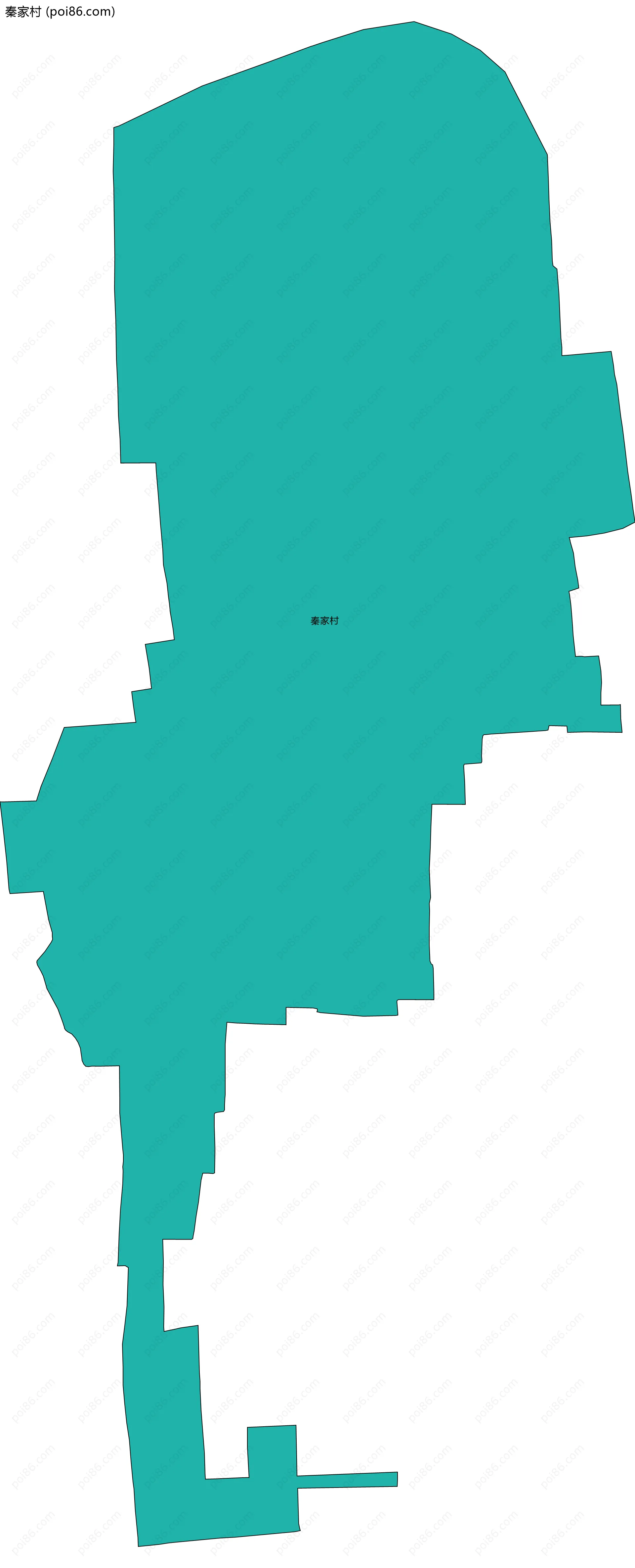 秦家村边界地图