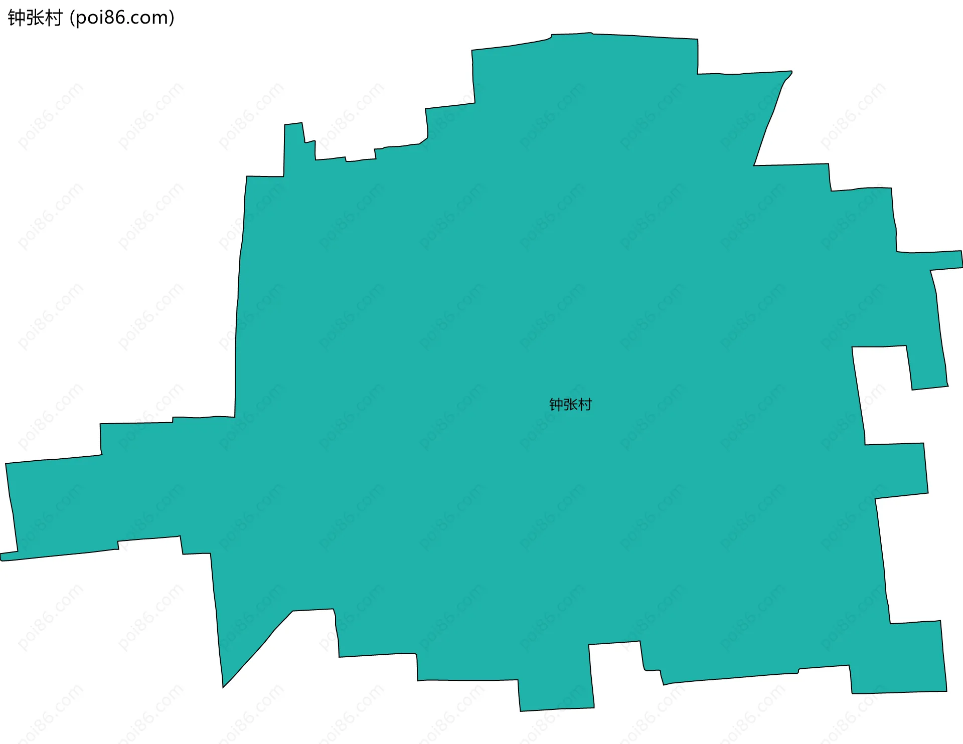 钟张村边界地图