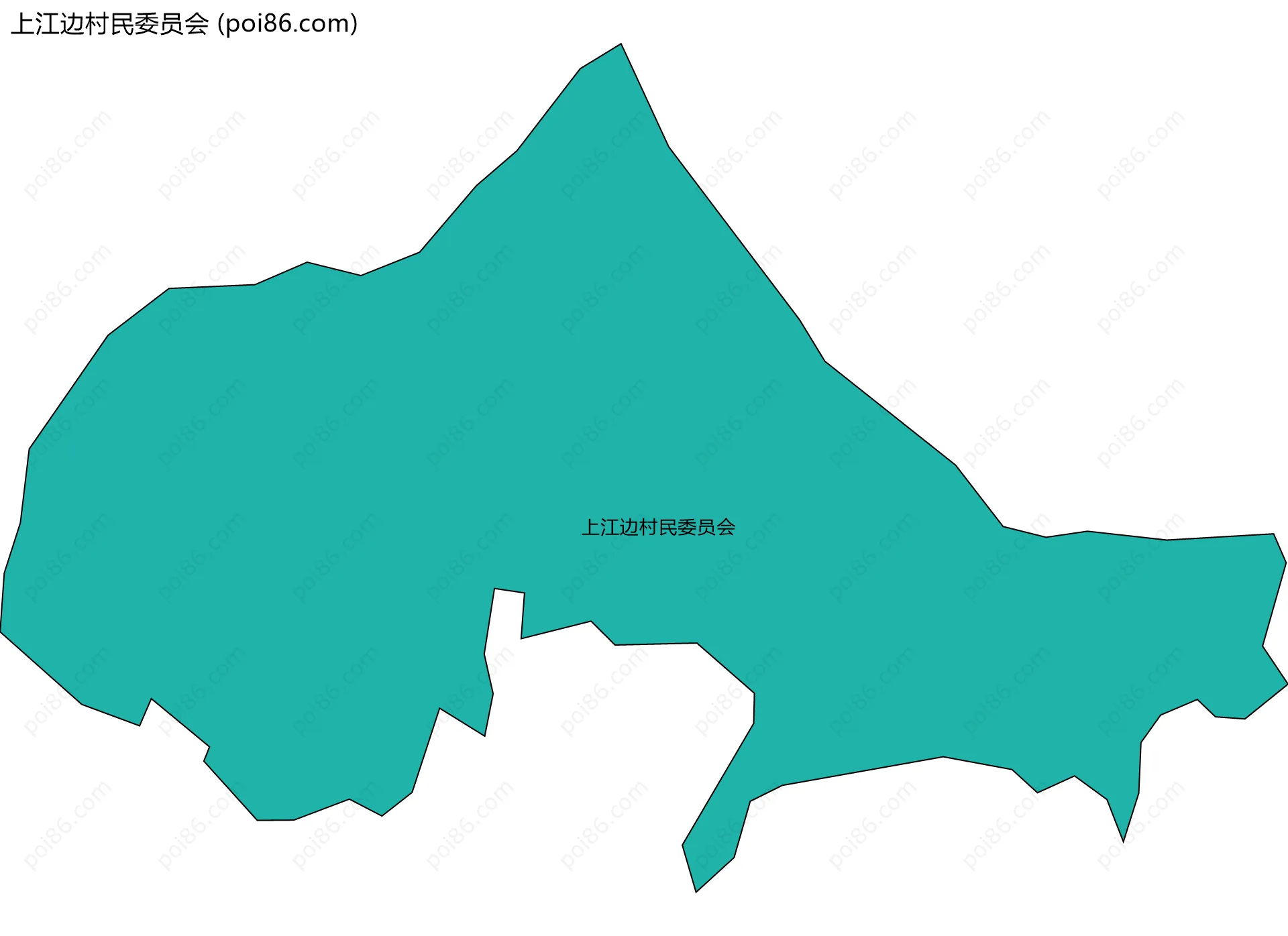 上江边村民委员会边界地图