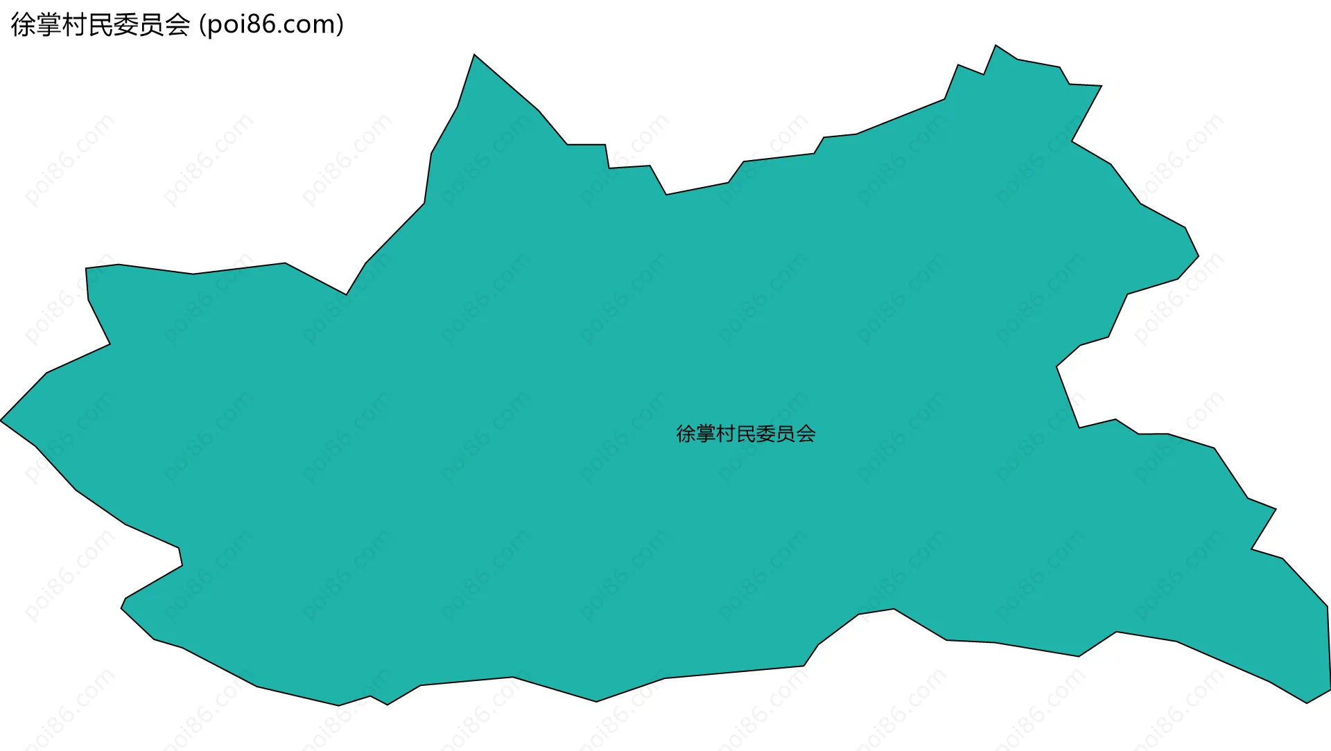 徐掌村民委员会边界地图