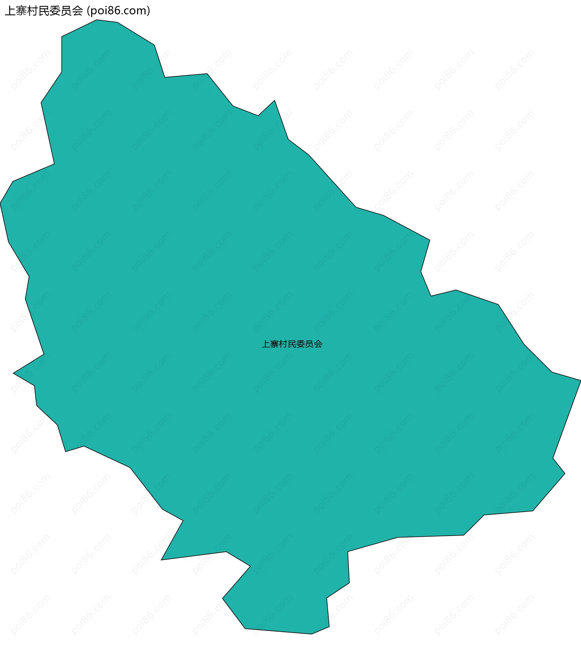 上寨村民委员会边界地图