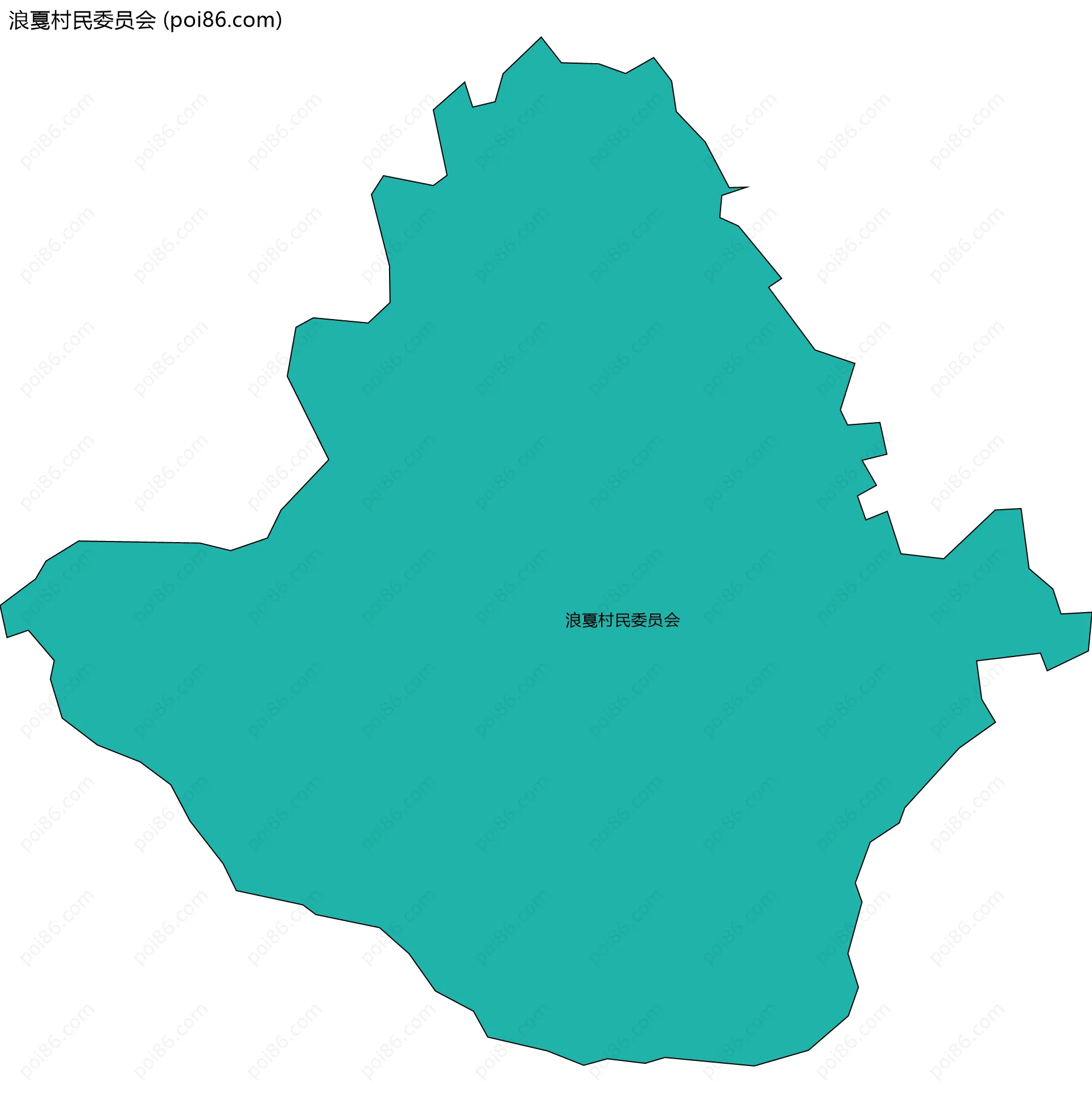 浪戛村民委员会边界地图