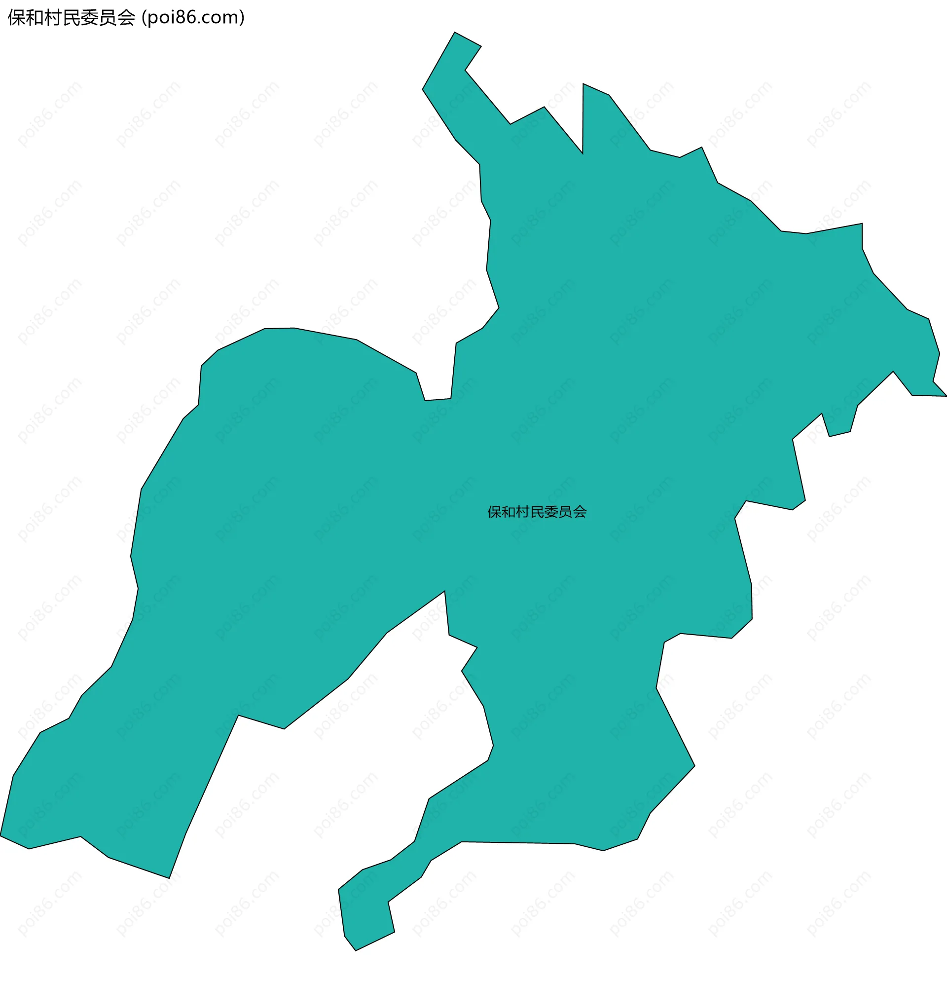 保和村民委员会边界地图