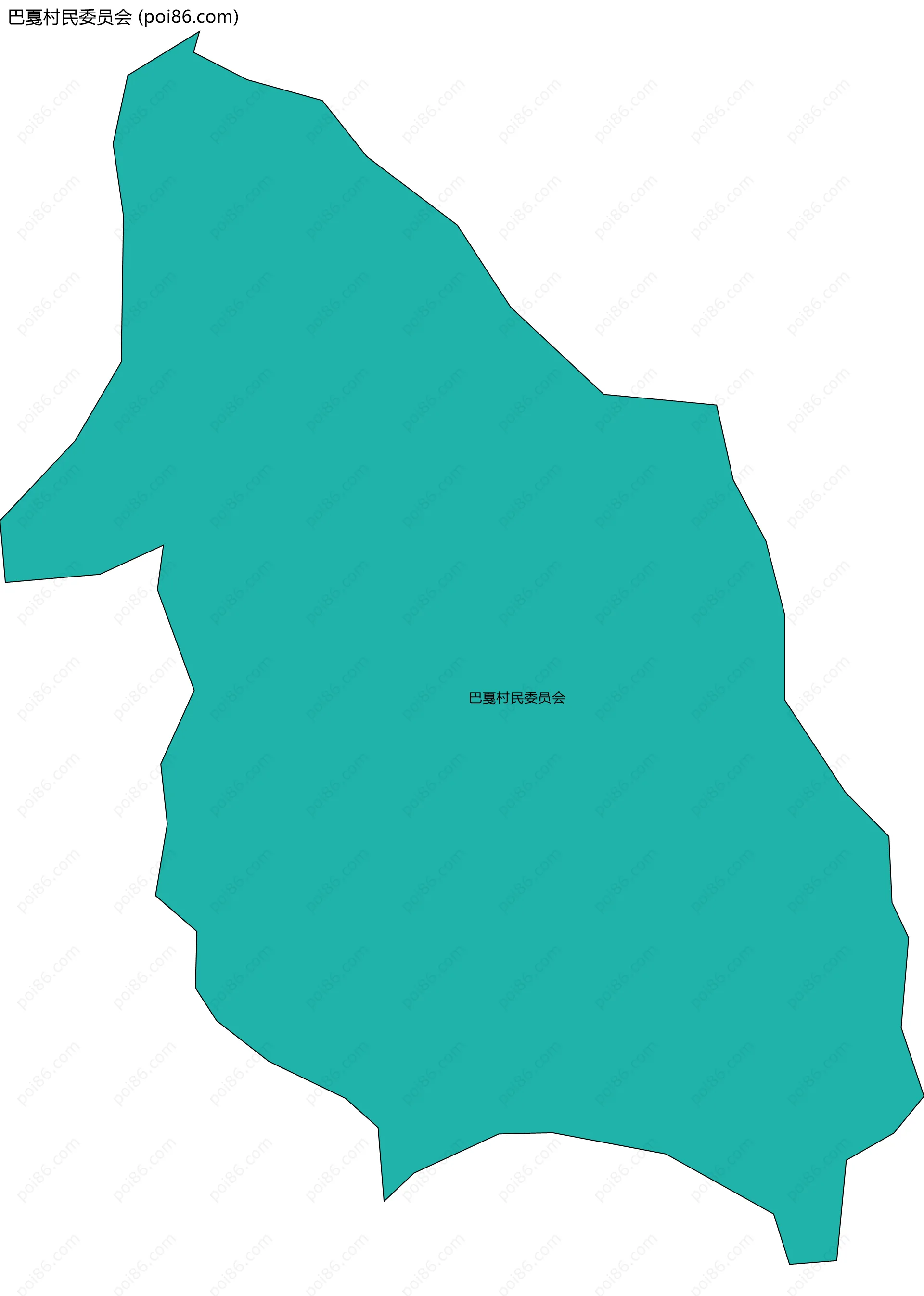 巴戛村民委员会边界地图