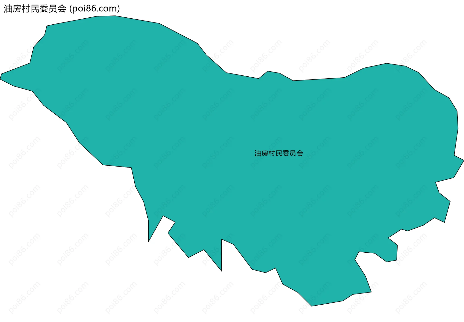 油房村民委员会边界地图
