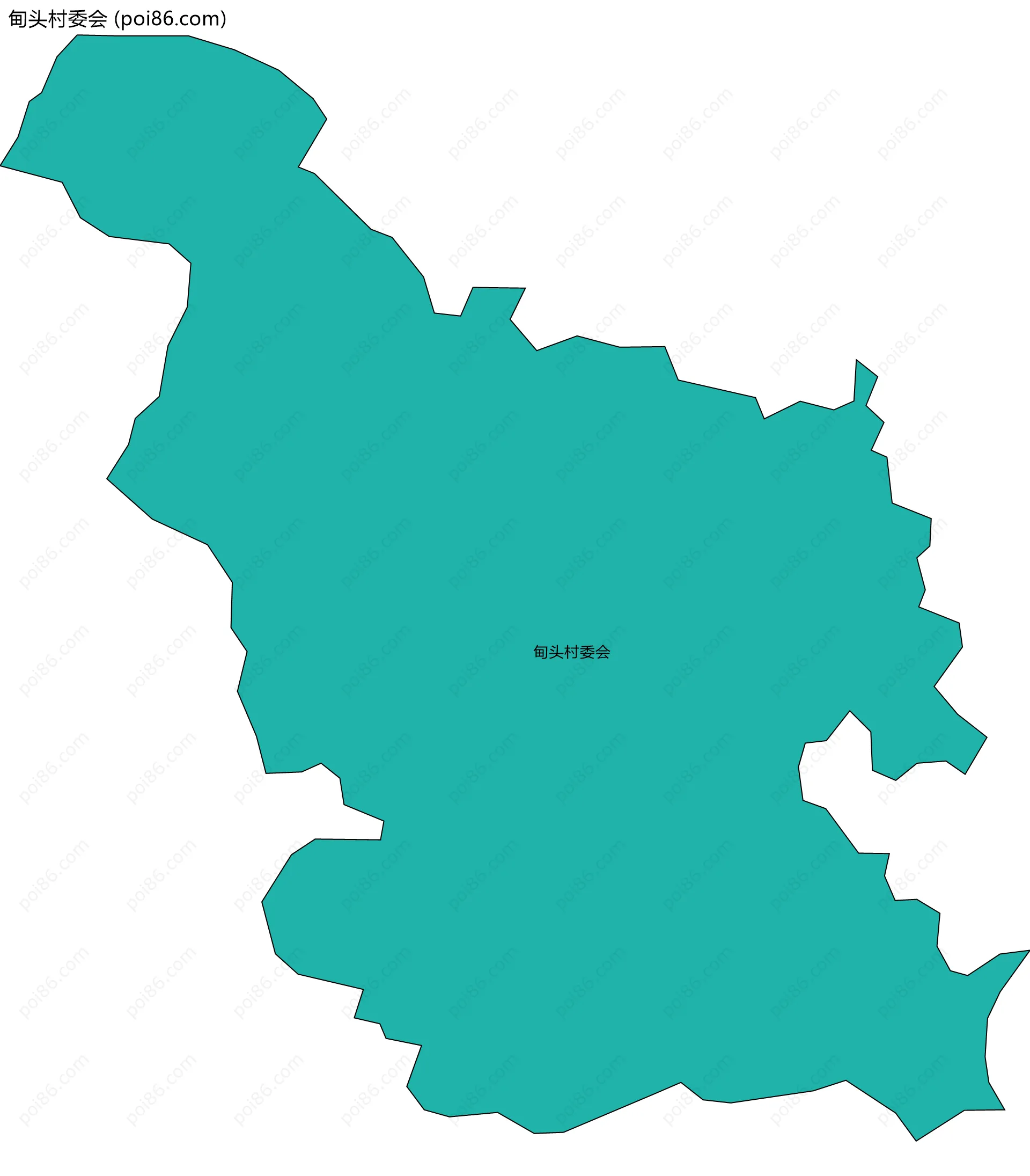 甸头村委会边界地图